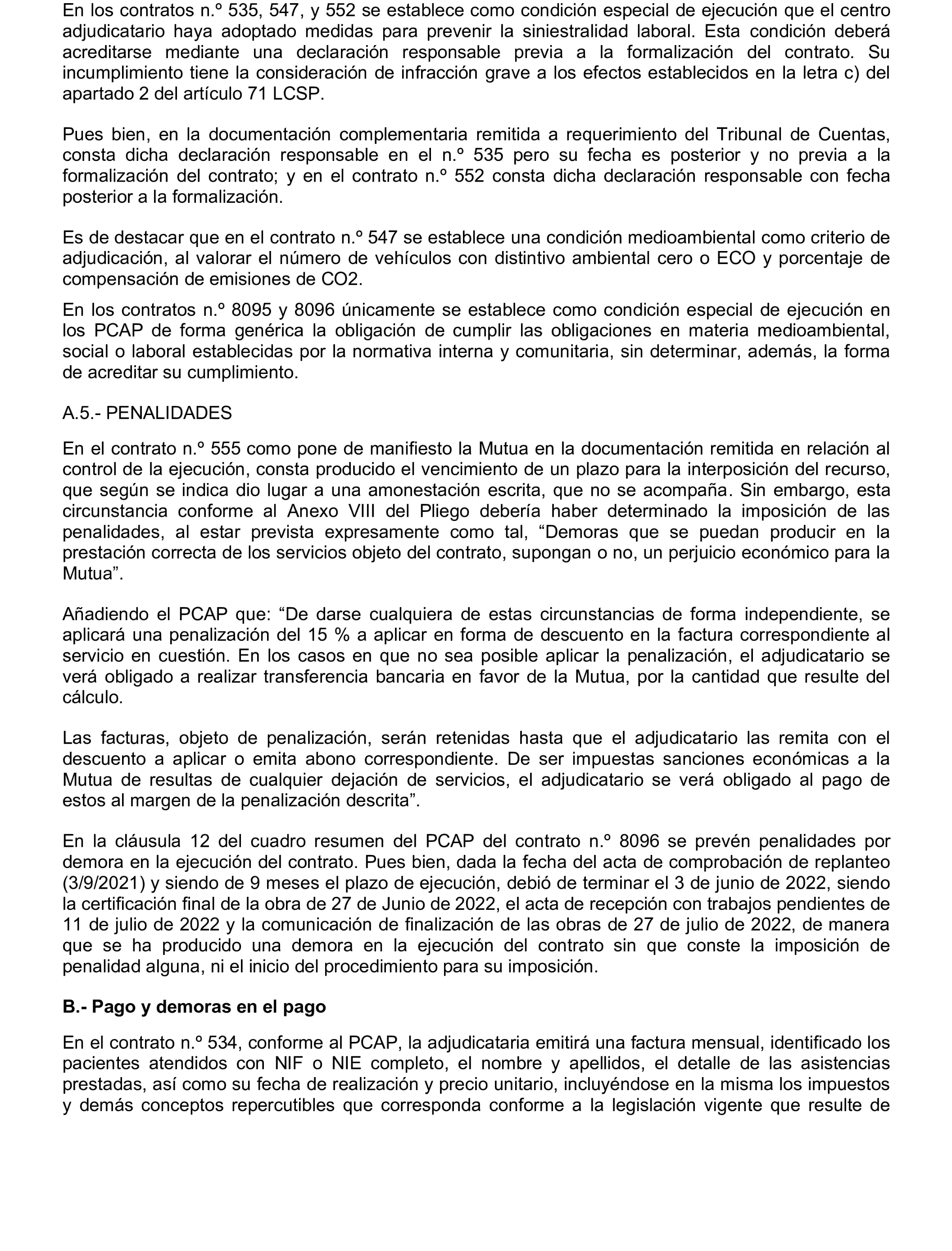 Imagen del artículo Resolución de 17 de septiembre de 2024, aprobada por la Comisión Mixta para las Relaciones con el Tribunal de Cuentas, en relación con el Informe de fiscalización de los contratos de la Administración General del Estado vinculados a las Políticas de gasto 13 «Seguridad Ciudadana e Instituciones Penitenciarias», 31 «Sanidad» y 32 «Educación», ejercicio 2021.
