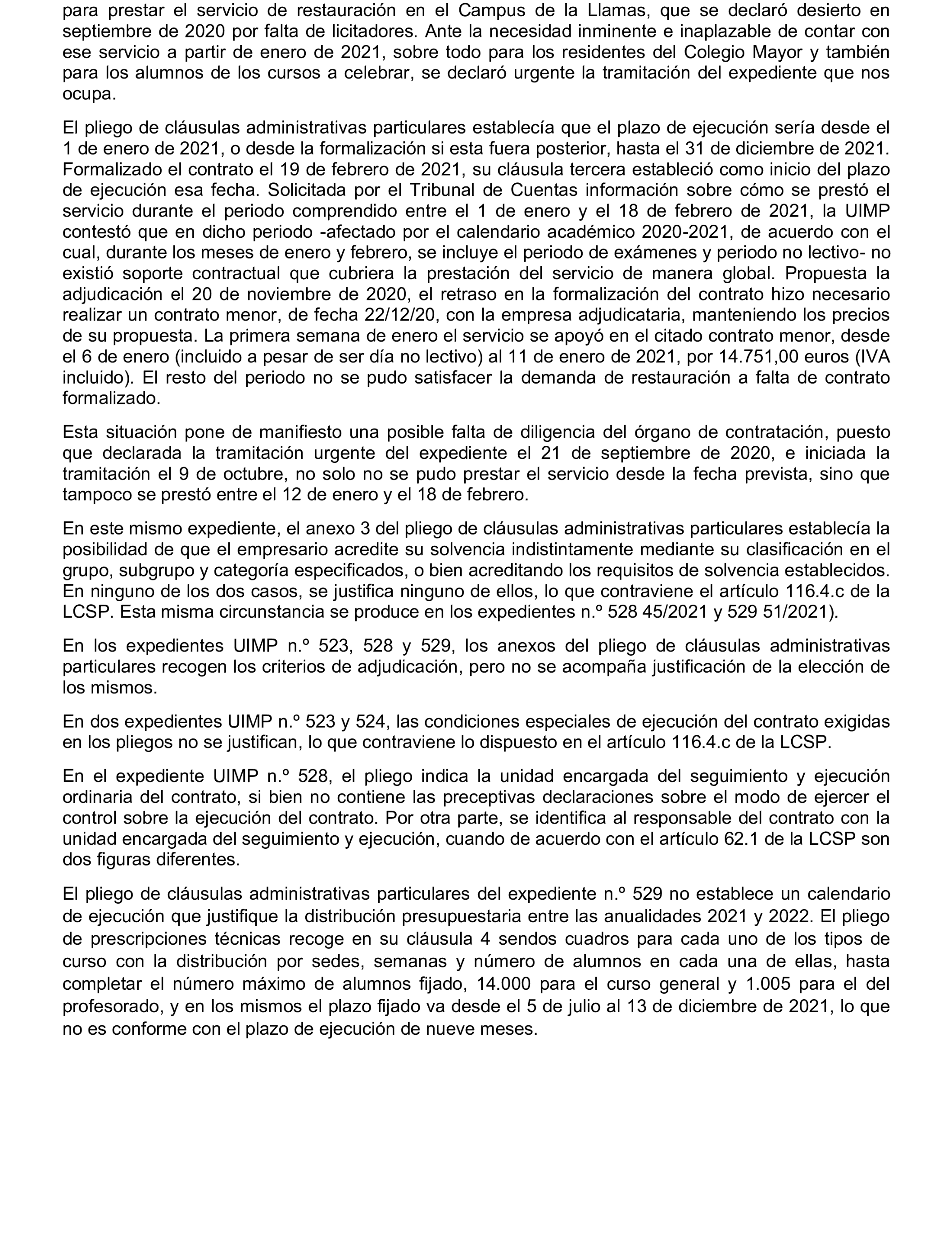 Imagen del artículo Resolución de 17 de septiembre de 2024, aprobada por la Comisión Mixta para las Relaciones con el Tribunal de Cuentas, en relación con el Informe de fiscalización de los contratos de la Administración General del Estado vinculados a las Políticas de gasto 13 «Seguridad Ciudadana e Instituciones Penitenciarias», 31 «Sanidad» y 32 «Educación», ejercicio 2021.