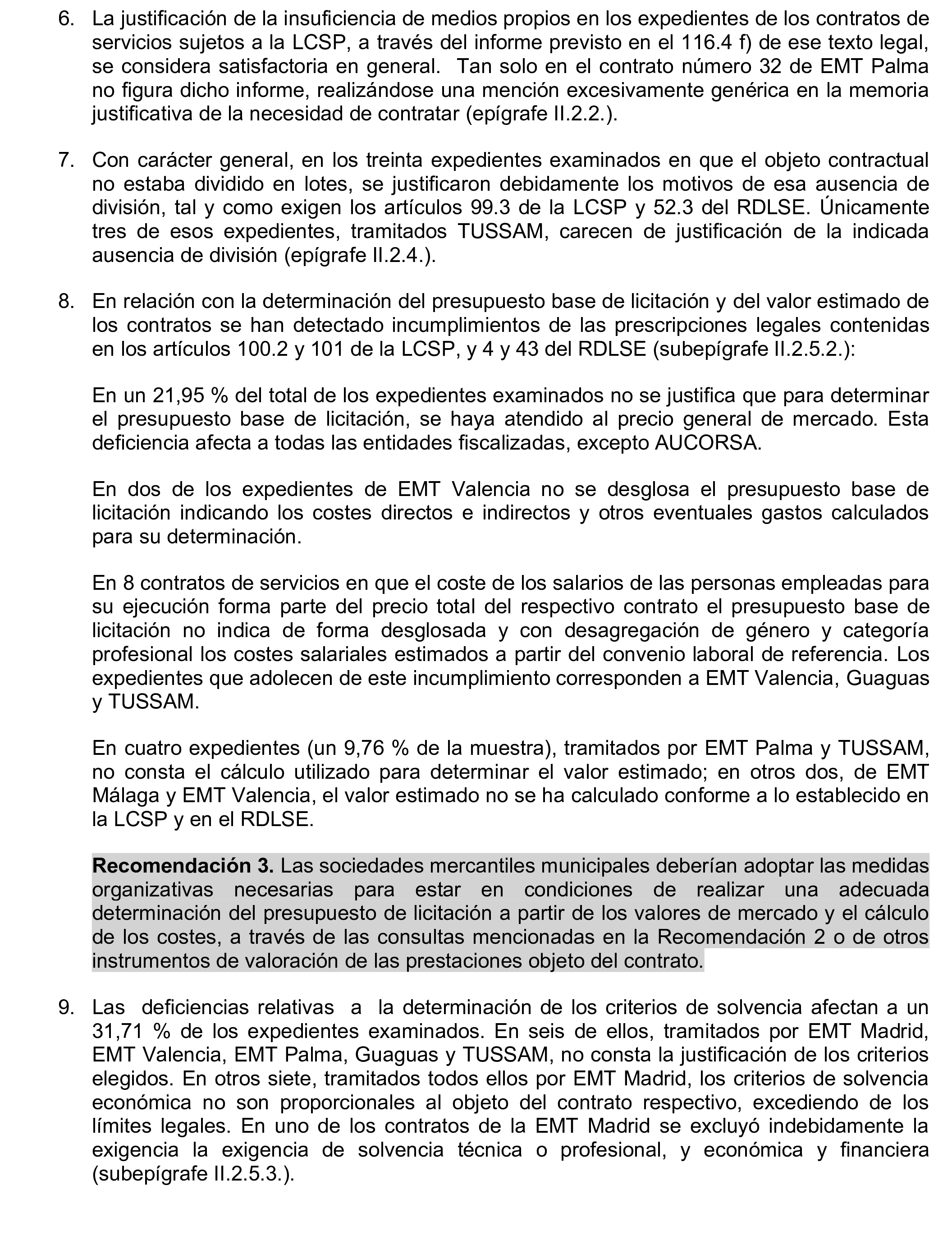 Imagen del artículo Resolución de 17 de septiembre de 2024, aprobada por la Comisión Mixta para las Relaciones con el Tribunal de Cuentas, en relación con el Informe de fiscalización de los contratos adjudicados por las sociedades mercantiles municipales que gestionan el transporte colectivo urbano de viajeros en autobús, en los municipios con más de 300.000 habitantes, ejercicio 2021.