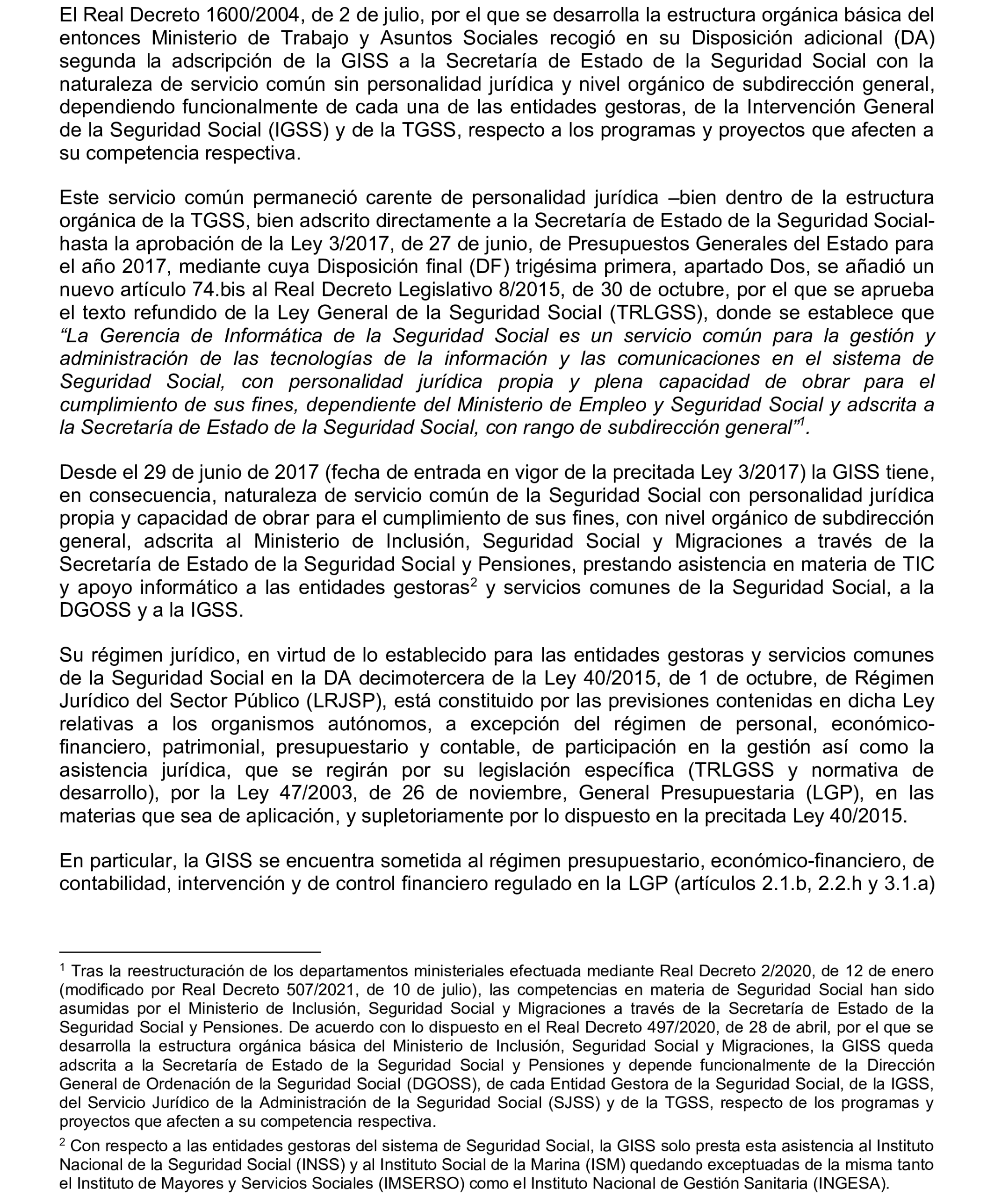 Imagen del artículo Resolución de 17 de septiembre de 2024, aprobada por la Comisión Mixta para las Relaciones con el Tribunal de Cuentas, en relación con el Informe de fiscalización integral de la Gerencia de Informática de la Seguridad Social, ejercicios 2018 y 2019.