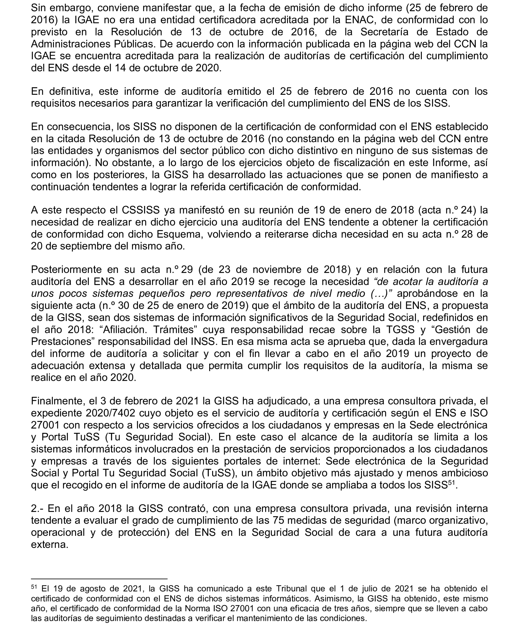 Imagen del artículo Resolución de 17 de septiembre de 2024, aprobada por la Comisión Mixta para las Relaciones con el Tribunal de Cuentas, en relación con el Informe de fiscalización integral de la Gerencia de Informática de la Seguridad Social, ejercicios 2018 y 2019.