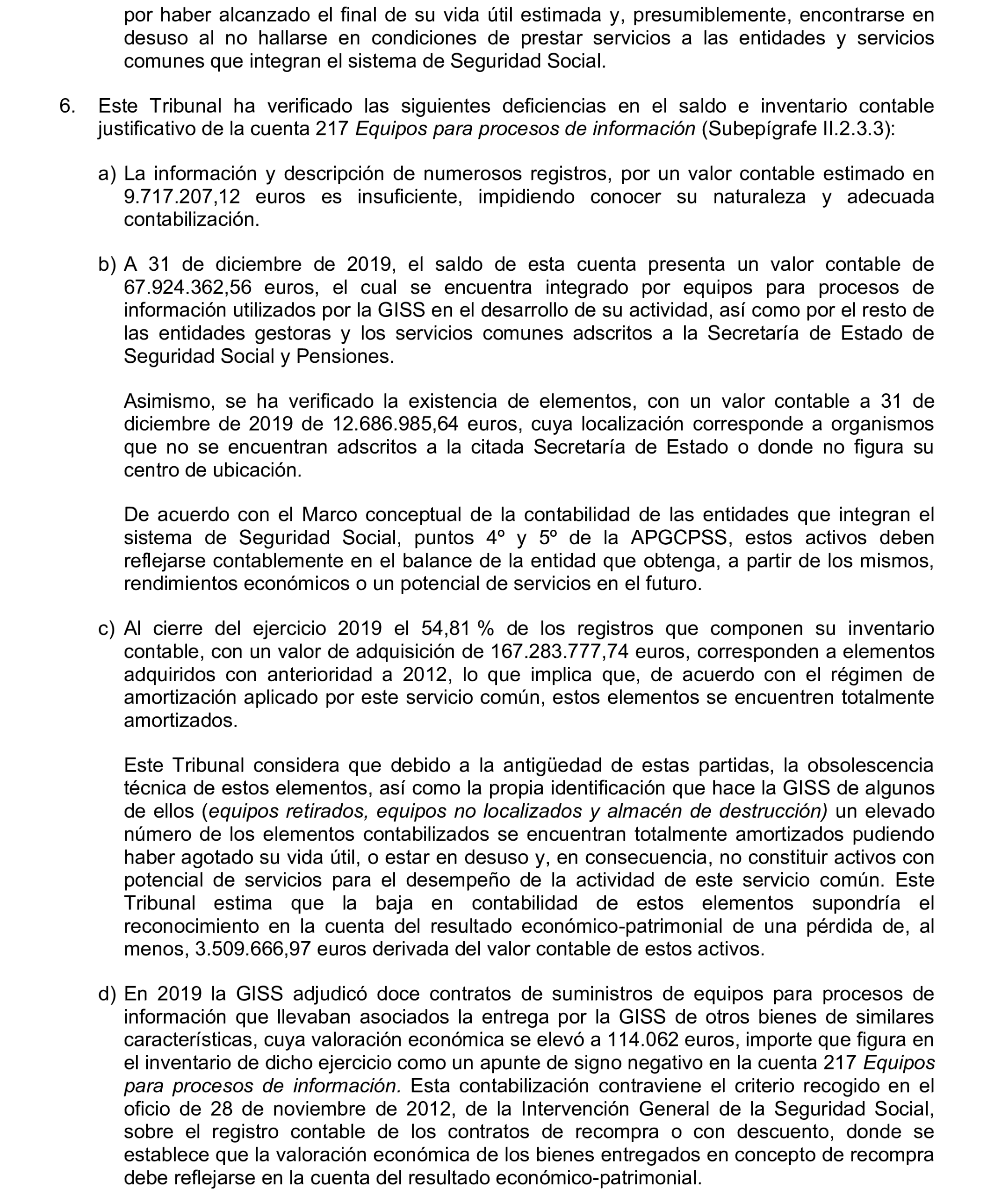 Imagen del artículo Resolución de 17 de septiembre de 2024, aprobada por la Comisión Mixta para las Relaciones con el Tribunal de Cuentas, en relación con el Informe de fiscalización integral de la Gerencia de Informática de la Seguridad Social, ejercicios 2018 y 2019.