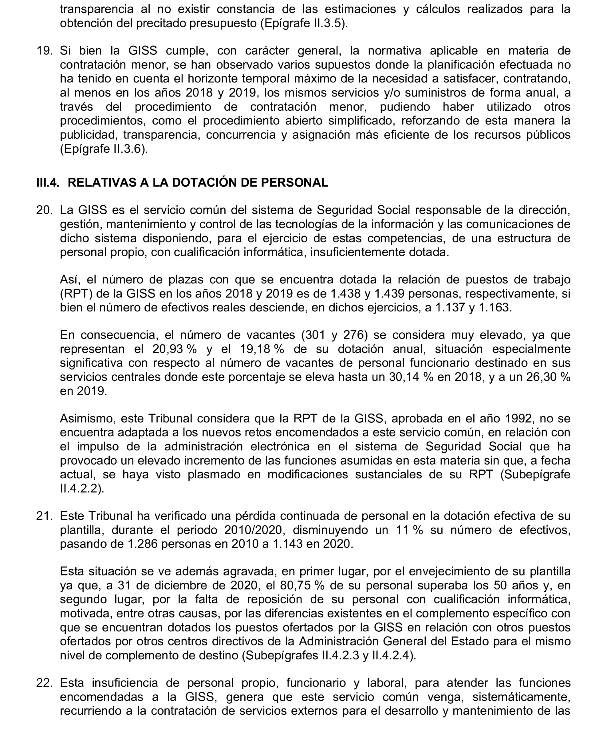 Imagen del artículo Resolución de 17 de septiembre de 2024, aprobada por la Comisión Mixta para las Relaciones con el Tribunal de Cuentas, en relación con el Informe de fiscalización integral de la Gerencia de Informática de la Seguridad Social, ejercicios 2018 y 2019.