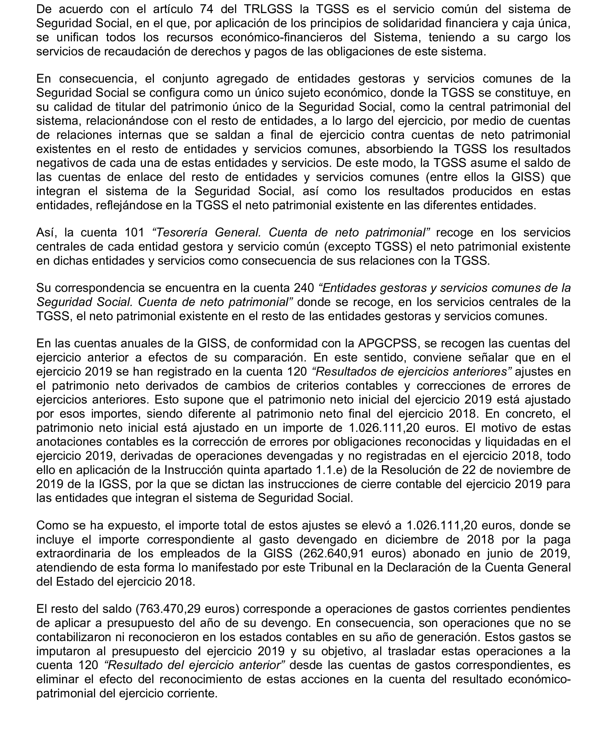 Imagen del artículo Resolución de 17 de septiembre de 2024, aprobada por la Comisión Mixta para las Relaciones con el Tribunal de Cuentas, en relación con el Informe de fiscalización integral de la Gerencia de Informática de la Seguridad Social, ejercicios 2018 y 2019.