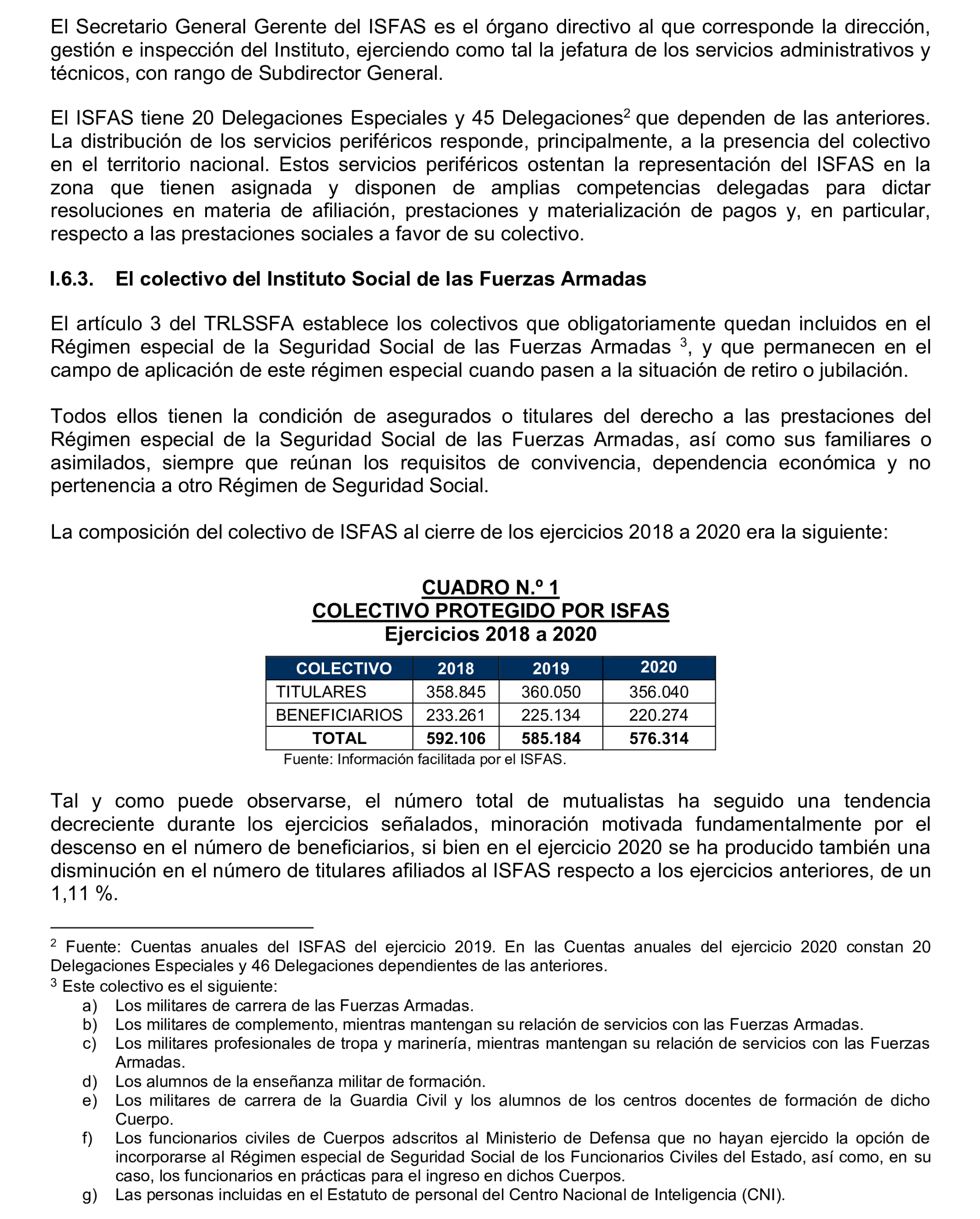 Imagen del artículo Resolución de 17 de septiembre de 2024, aprobada por la Comisión Mixta para las Relaciones con el Tribunal de Cuentas, en relación con el Informe de fiscalización operativa sobre la gestión de las prestaciones económicas y sociales reconocidas por el Instituto Social de las Fuerzas Armadas, ejercicio 2019.