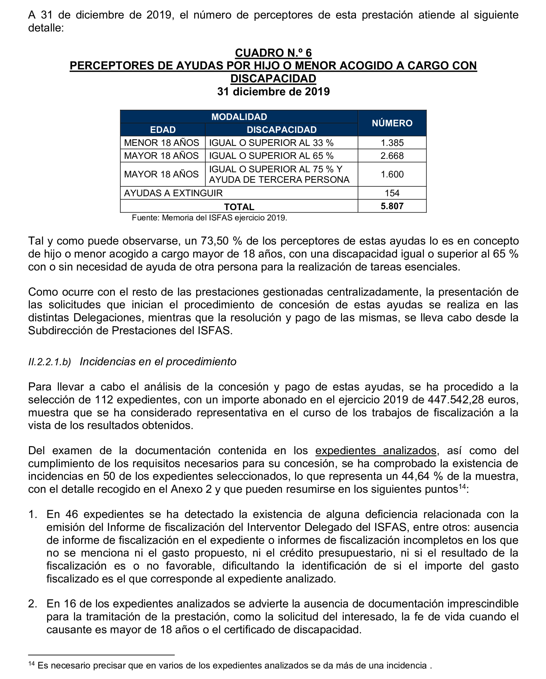 Imagen del artículo Resolución de 17 de septiembre de 2024, aprobada por la Comisión Mixta para las Relaciones con el Tribunal de Cuentas, en relación con el Informe de fiscalización operativa sobre la gestión de las prestaciones económicas y sociales reconocidas por el Instituto Social de las Fuerzas Armadas, ejercicio 2019.
