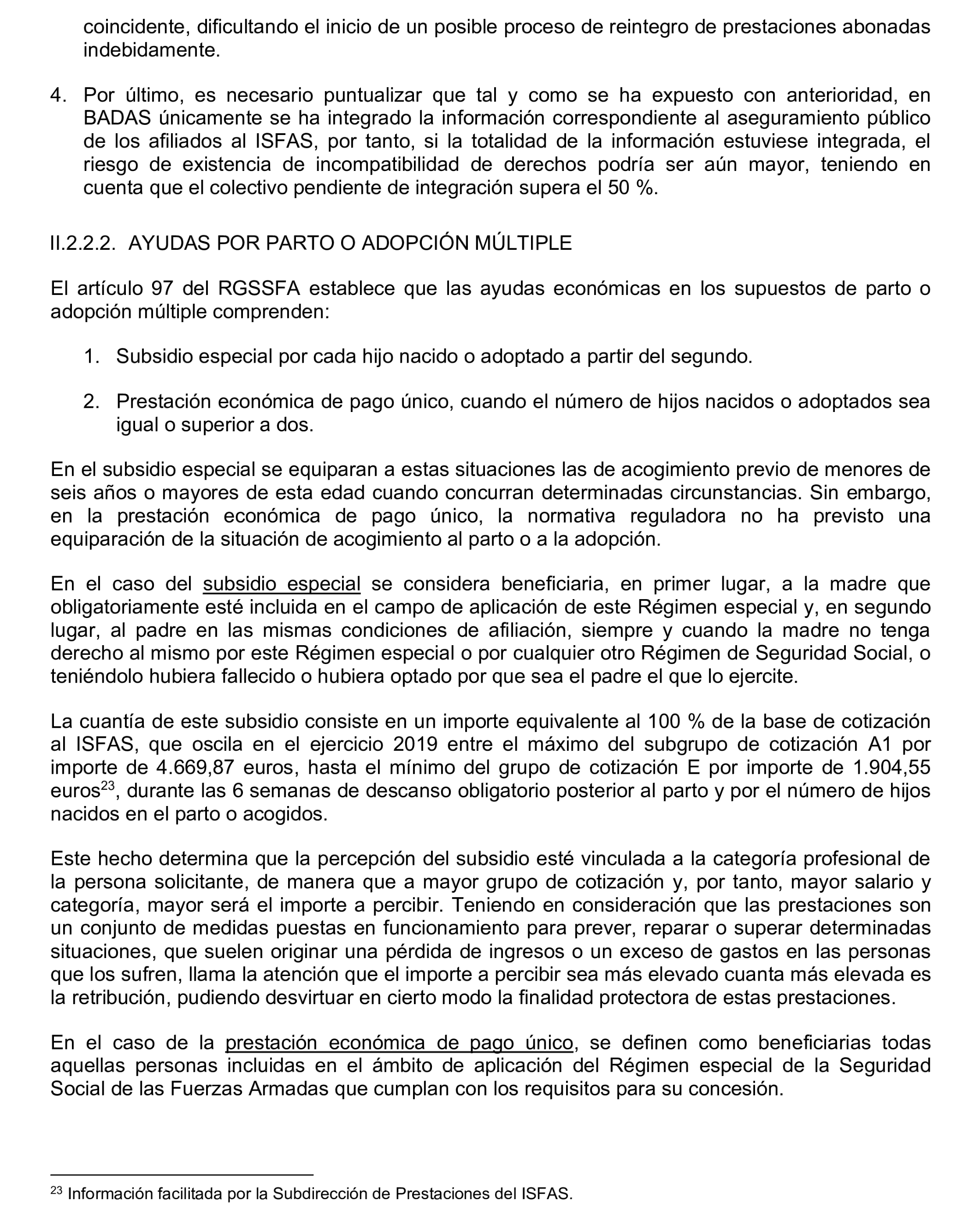 Imagen del artículo Resolución de 17 de septiembre de 2024, aprobada por la Comisión Mixta para las Relaciones con el Tribunal de Cuentas, en relación con el Informe de fiscalización operativa sobre la gestión de las prestaciones económicas y sociales reconocidas por el Instituto Social de las Fuerzas Armadas, ejercicio 2019.