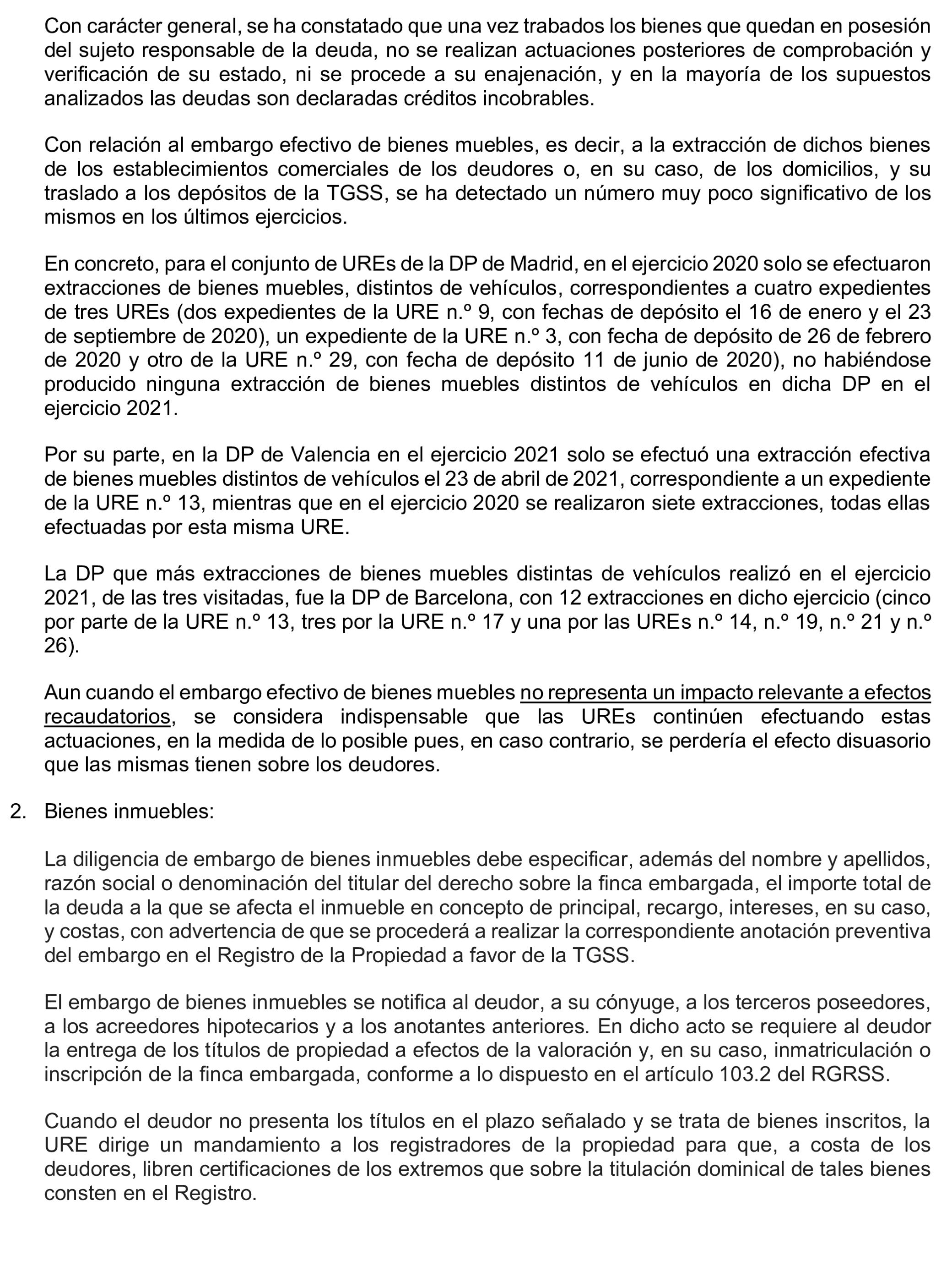 Imagen del artículo Resolución de 17 de septiembre de 2024, aprobada por la Comisión Mixta para las Relaciones con el Tribunal de Cuentas, en relación con el Informe de fiscalización operativa sobre la gestión de los bienes y derechos embargados por la Tesorería General de la Seguridad Social, ejercicio 2021.