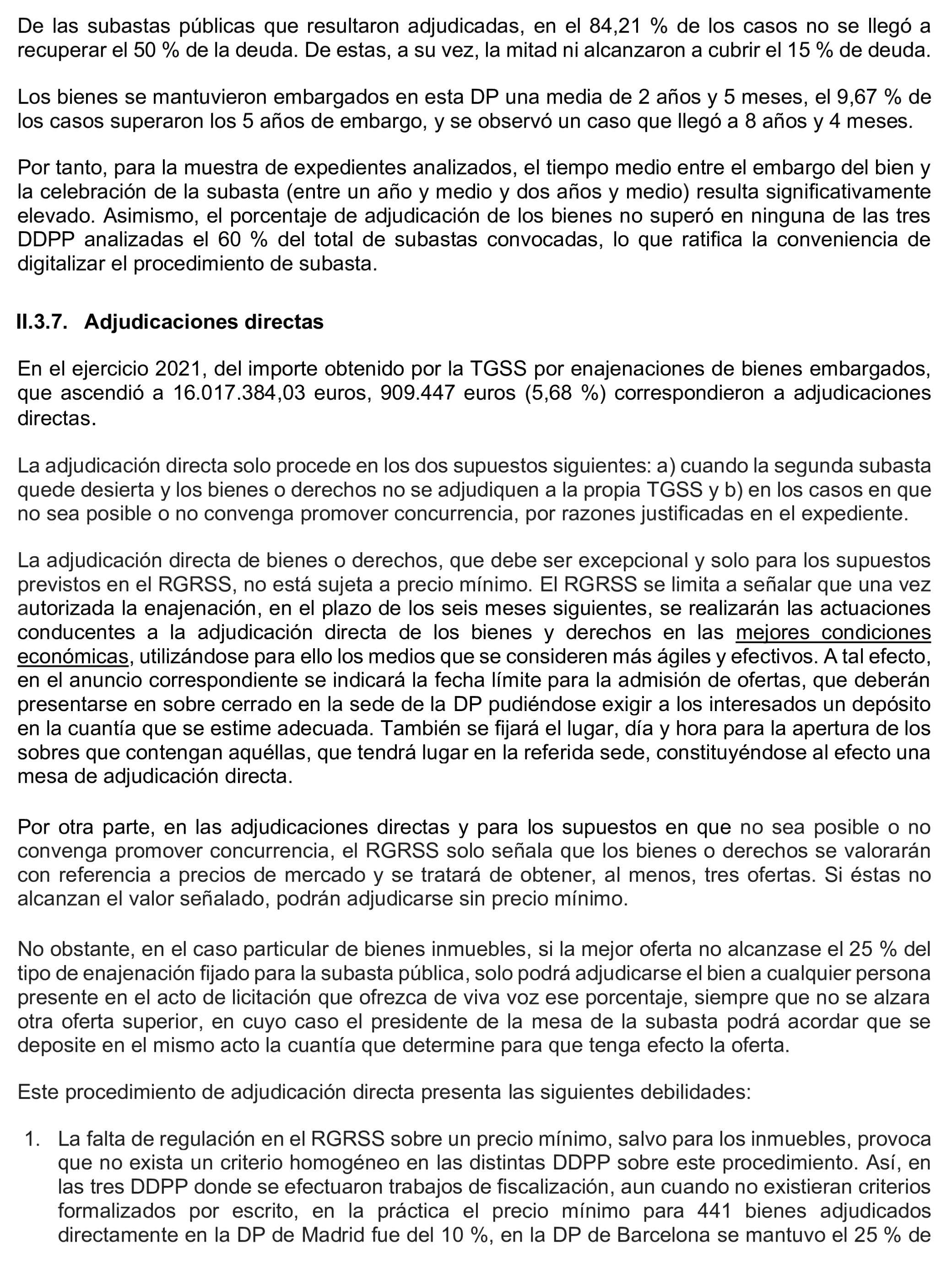 Imagen del artículo Resolución de 17 de septiembre de 2024, aprobada por la Comisión Mixta para las Relaciones con el Tribunal de Cuentas, en relación con el Informe de fiscalización operativa sobre la gestión de los bienes y derechos embargados por la Tesorería General de la Seguridad Social, ejercicio 2021.