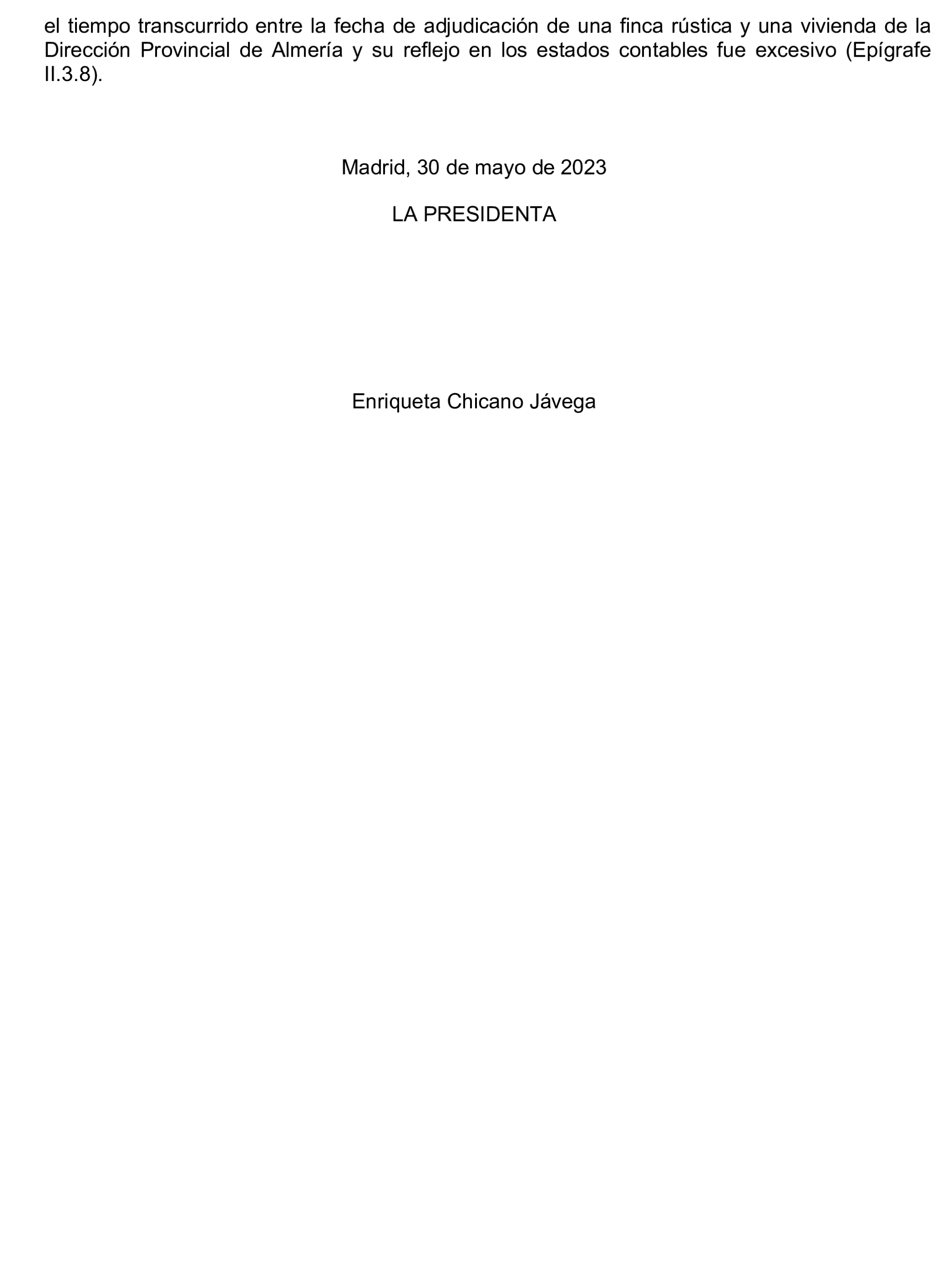 Imagen del artículo Resolución de 17 de septiembre de 2024, aprobada por la Comisión Mixta para las Relaciones con el Tribunal de Cuentas, en relación con el Informe de fiscalización operativa sobre la gestión de los bienes y derechos embargados por la Tesorería General de la Seguridad Social, ejercicio 2021.