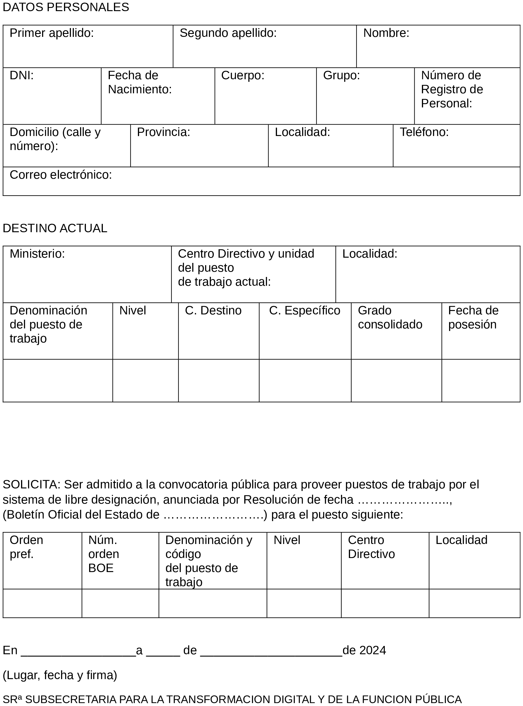 Imagen del artículo Resolución de 22 de noviembre de 2024, de la Subsecretaría, por la que se convoca la provisión de puesto de trabajo por el sistema de libre designación.