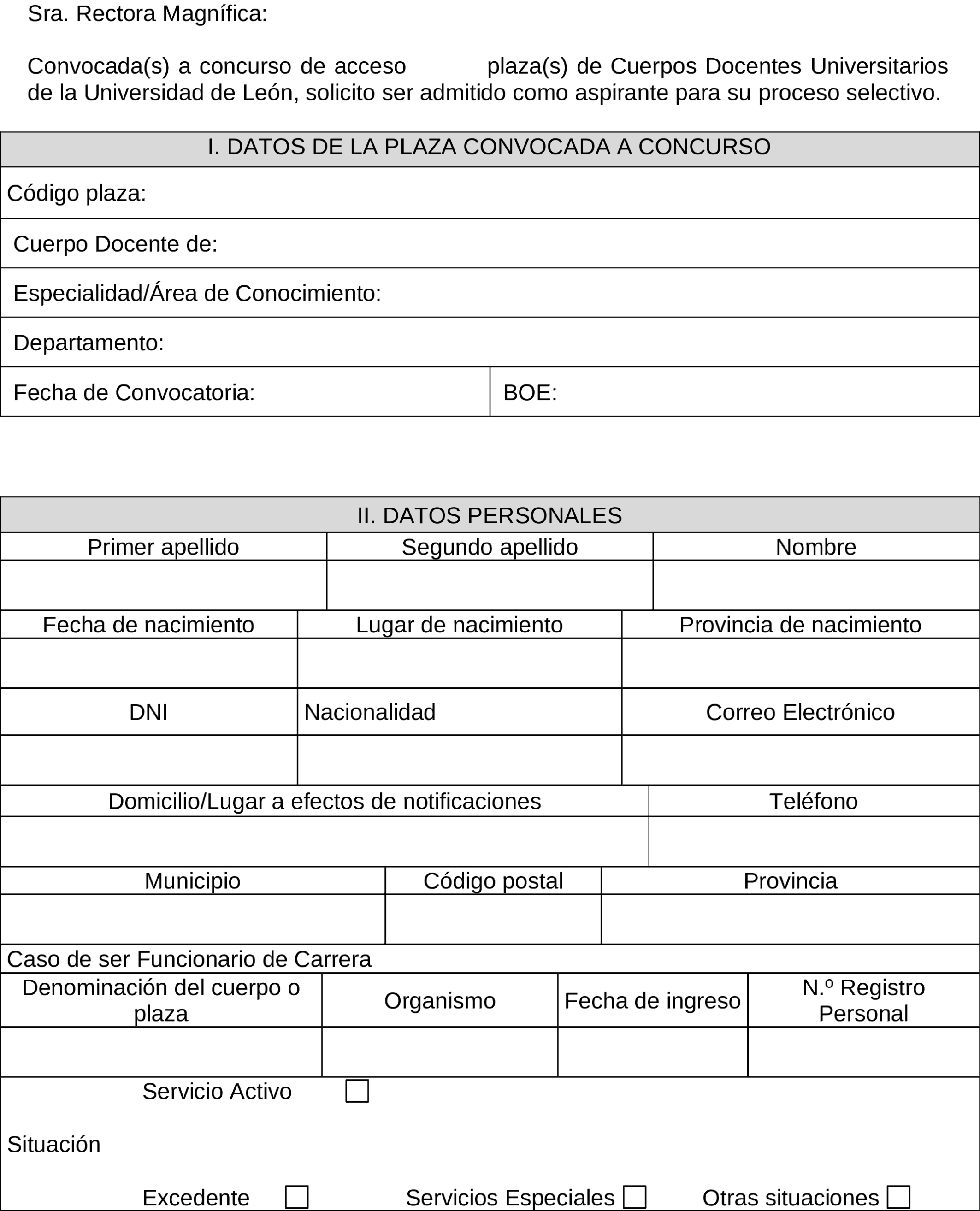 Imagen del artículo Resolución de 17 de diciembre de 2024, de la Universidad de León, por la que se convoca concurso de acceso a plaza de cuerpos docentes universitarios.
