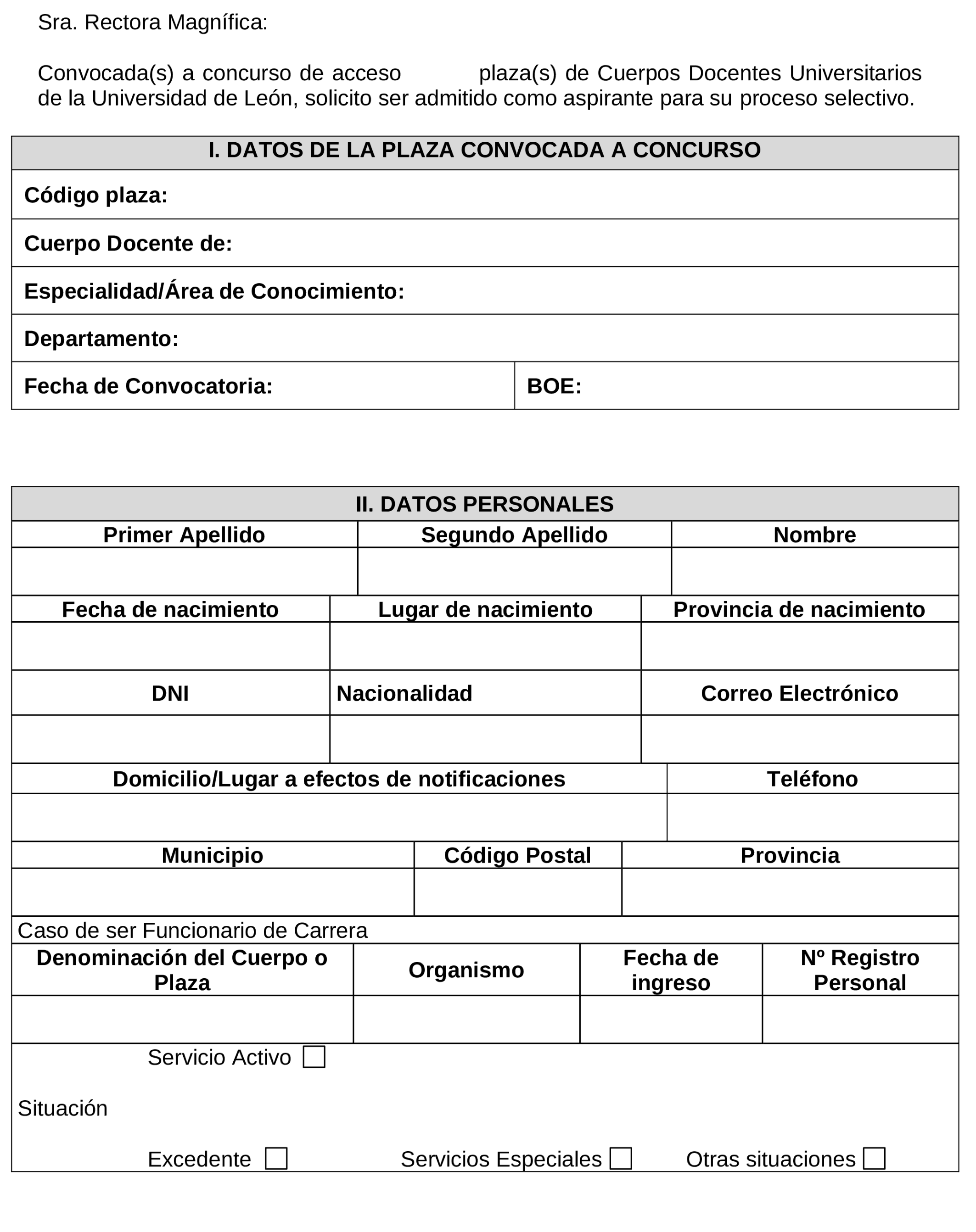 Imagen del artículo Resolución de 17 de diciembre de 2024, de la Universidad de León, por la que se convoca concurso de acceso a plazas de cuerpos docentes universitarios.
