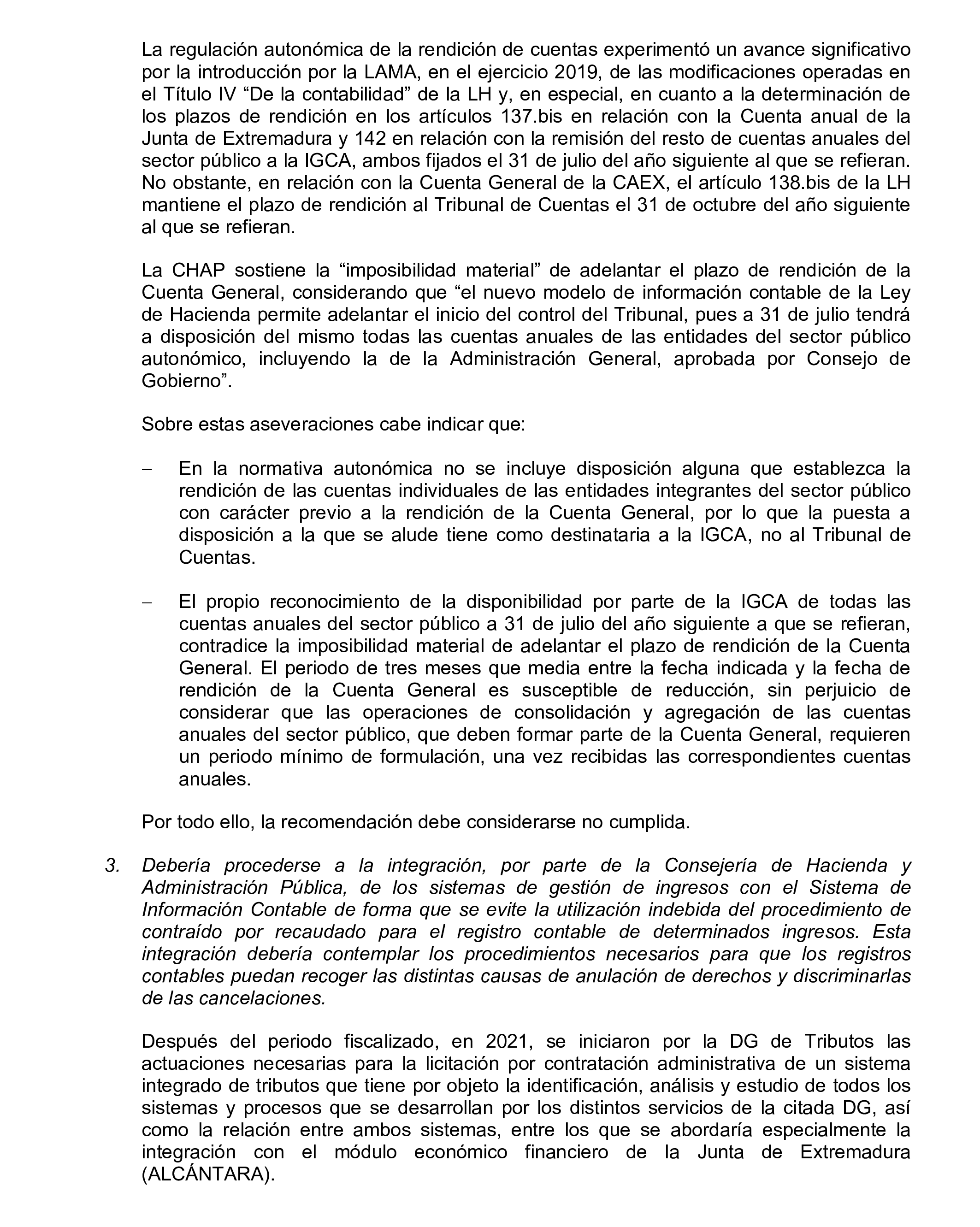 Imagen del artículo Resolución de 24 de septiembre de 2024, aprobada por la Comisión Mixta para las Relaciones con el Tribunal de Cuentas, en relación con el Informe de fiscalización de la Cuenta General de la Comunidad Autónoma de Extremadura, ejercicio 2020.