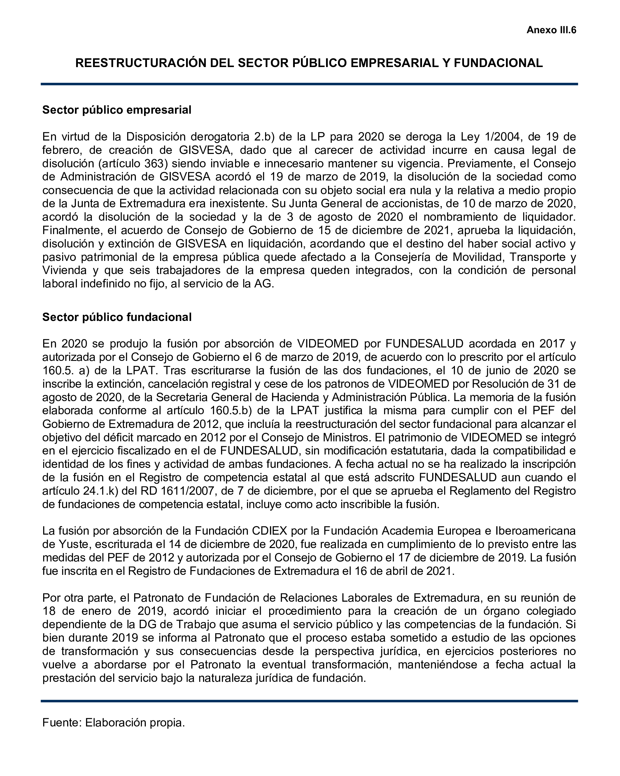 Imagen del artículo Resolución de 24 de septiembre de 2024, aprobada por la Comisión Mixta para las Relaciones con el Tribunal de Cuentas, en relación con el Informe de fiscalización de la Cuenta General de la Comunidad Autónoma de Extremadura, ejercicio 2020.