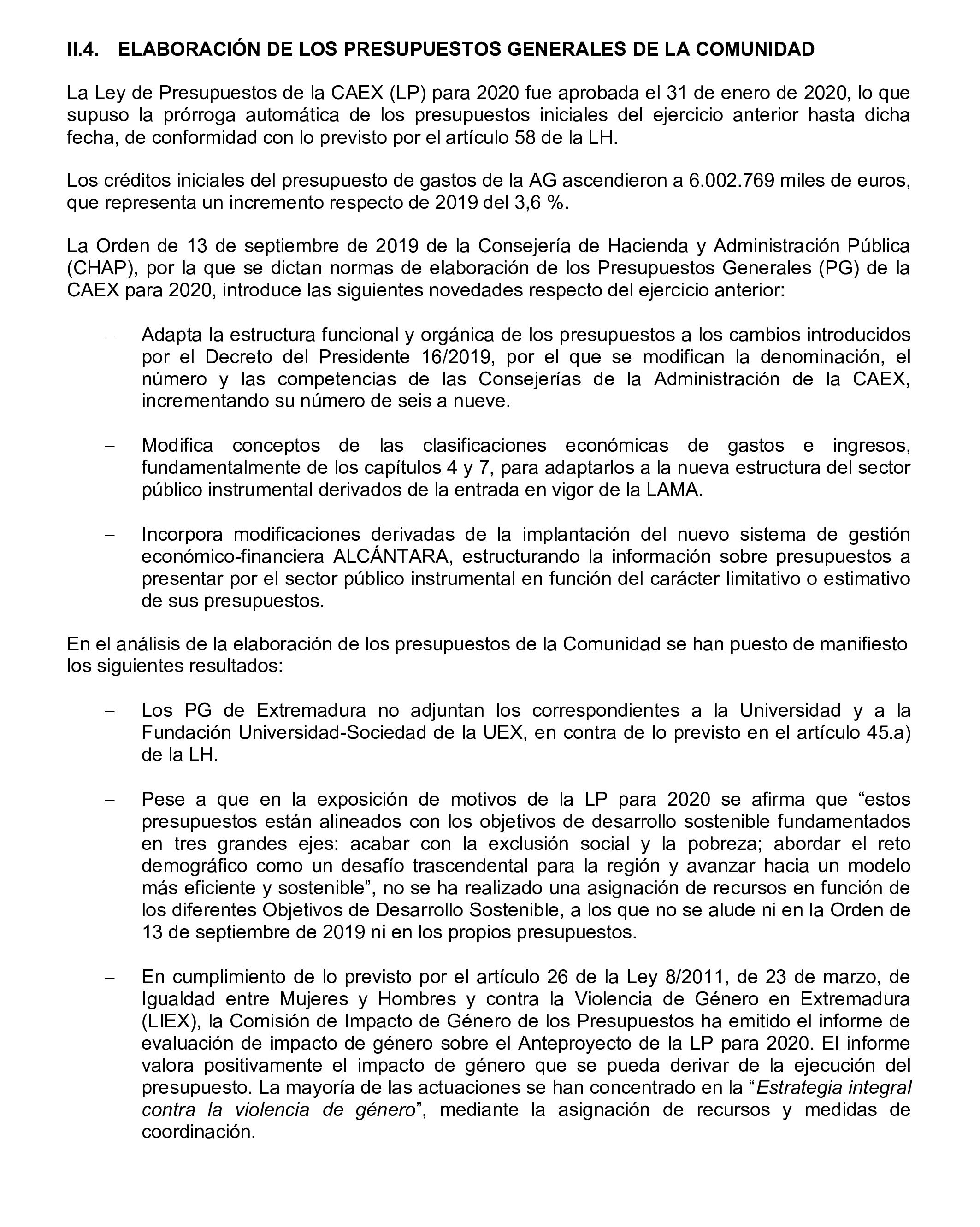 Imagen del artículo Resolución de 24 de septiembre de 2024, aprobada por la Comisión Mixta para las Relaciones con el Tribunal de Cuentas, en relación con el Informe de fiscalización de la Cuenta General de la Comunidad Autónoma de Extremadura, ejercicio 2020.