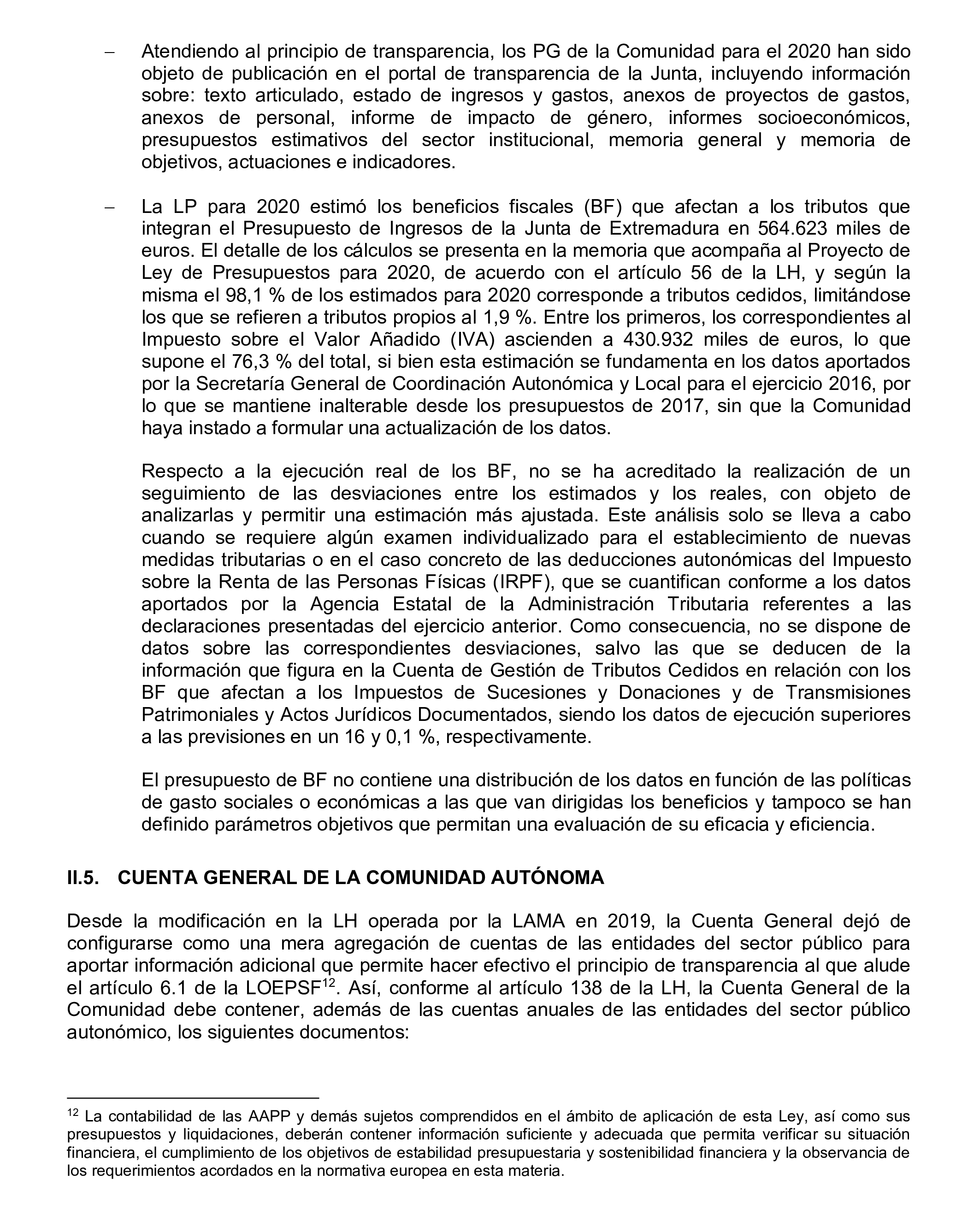 Imagen del artículo Resolución de 24 de septiembre de 2024, aprobada por la Comisión Mixta para las Relaciones con el Tribunal de Cuentas, en relación con el Informe de fiscalización de la Cuenta General de la Comunidad Autónoma de Extremadura, ejercicio 2020.