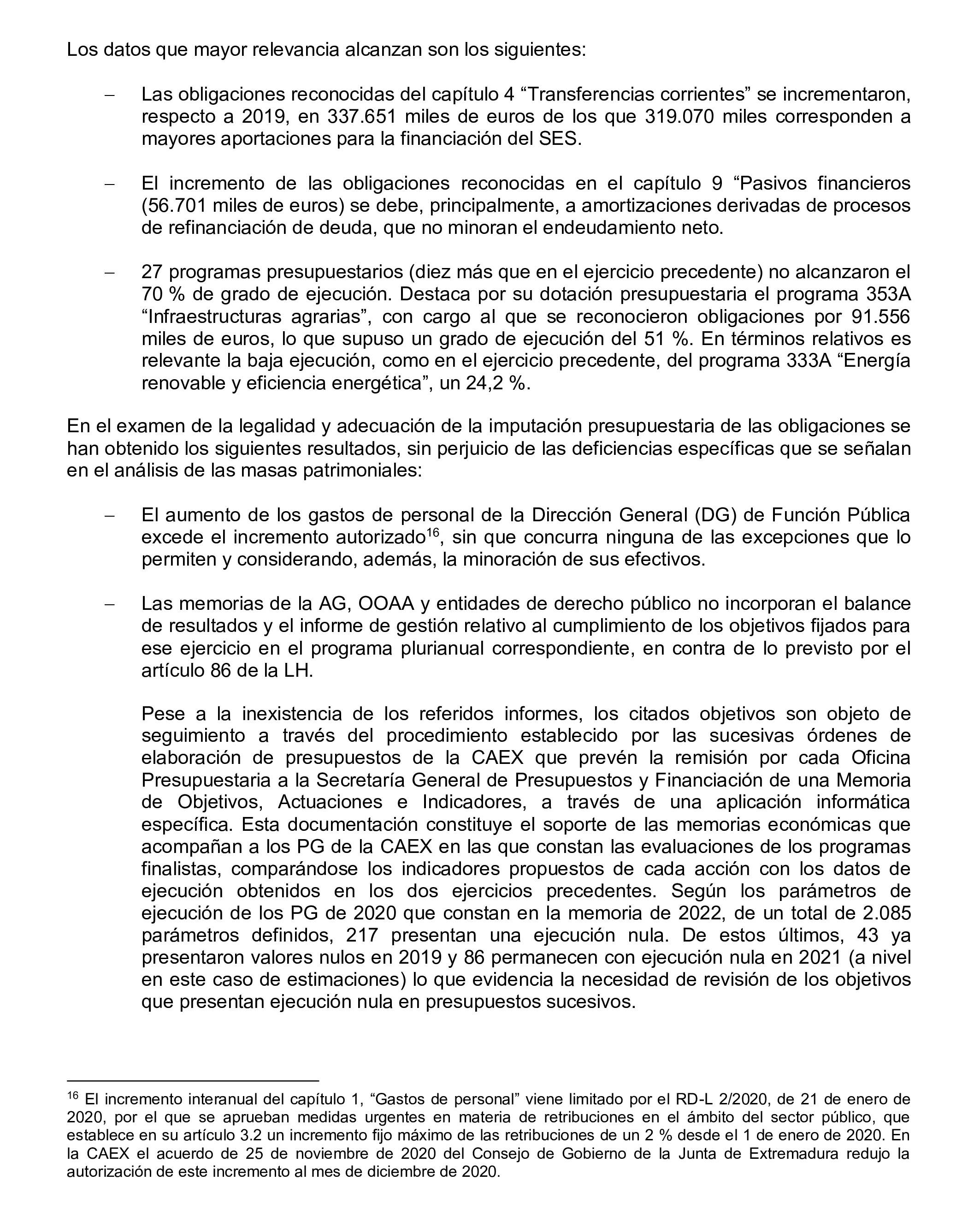 Imagen del artículo Resolución de 24 de septiembre de 2024, aprobada por la Comisión Mixta para las Relaciones con el Tribunal de Cuentas, en relación con el Informe de fiscalización de la Cuenta General de la Comunidad Autónoma de Extremadura, ejercicio 2020.