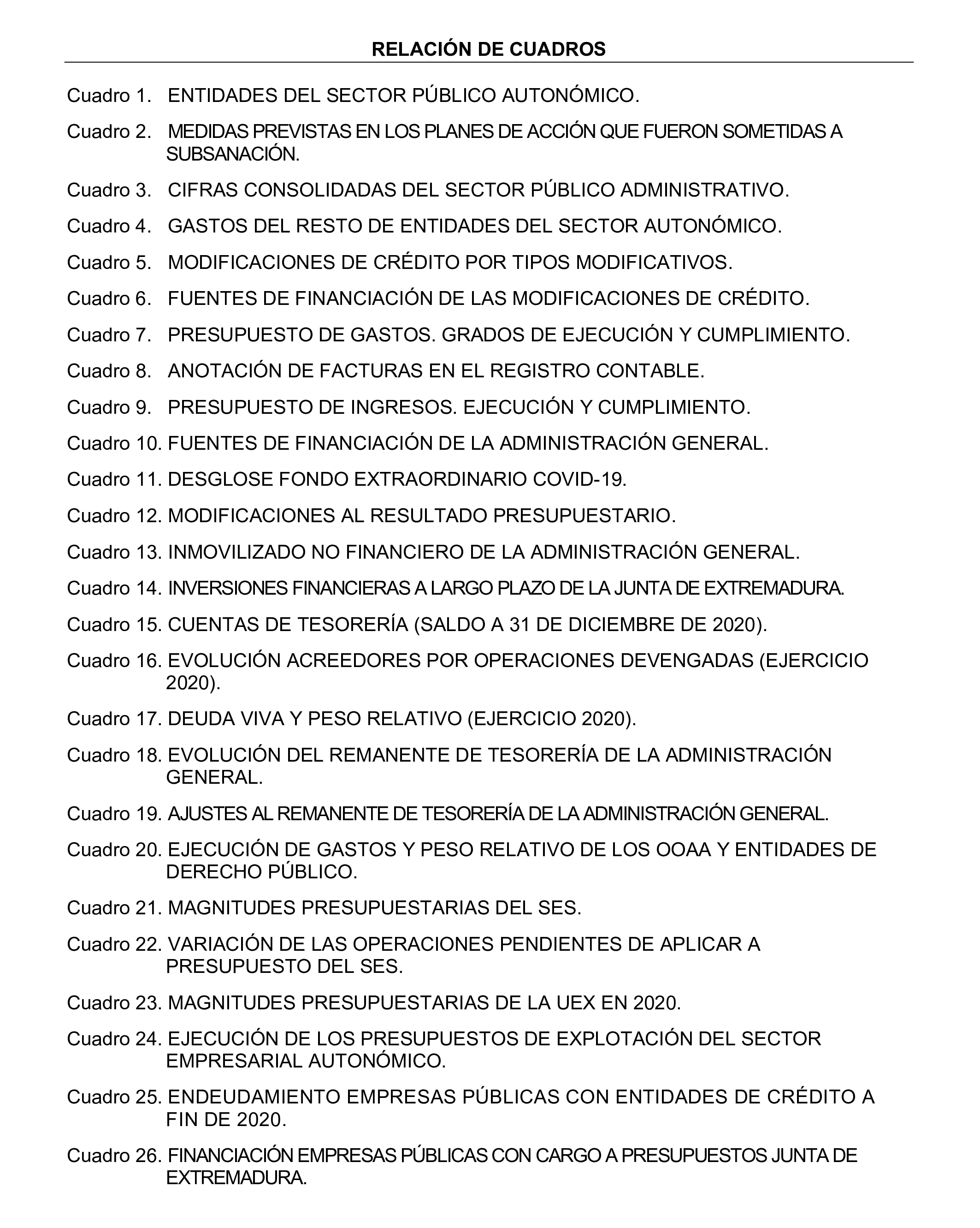 Imagen del artículo Resolución de 24 de septiembre de 2024, aprobada por la Comisión Mixta para las Relaciones con el Tribunal de Cuentas, en relación con el Informe de fiscalización de la Cuenta General de la Comunidad Autónoma de Extremadura, ejercicio 2020.