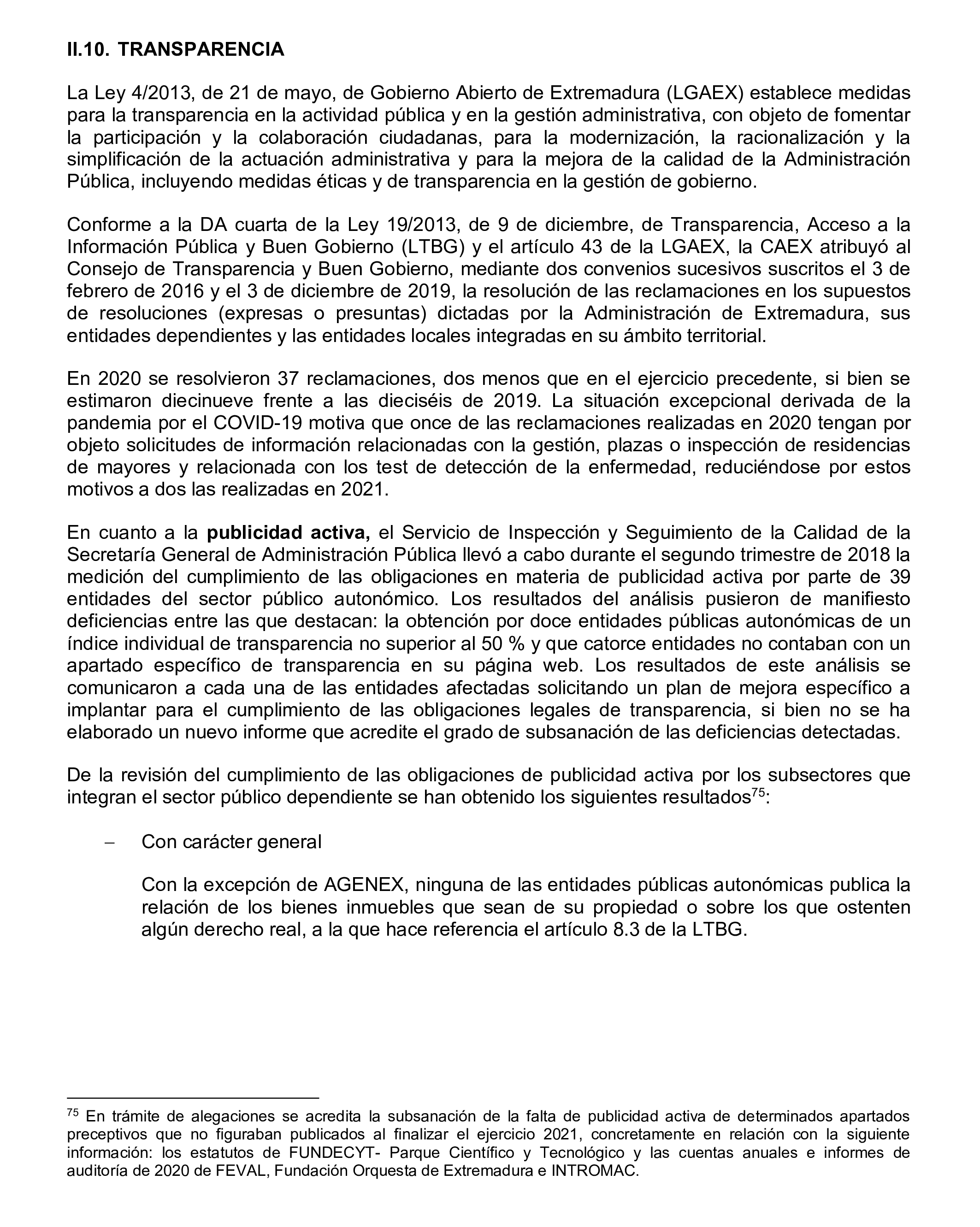 Imagen del artículo Resolución de 24 de septiembre de 2024, aprobada por la Comisión Mixta para las Relaciones con el Tribunal de Cuentas, en relación con el Informe de fiscalización de la Cuenta General de la Comunidad Autónoma de Extremadura, ejercicio 2020.