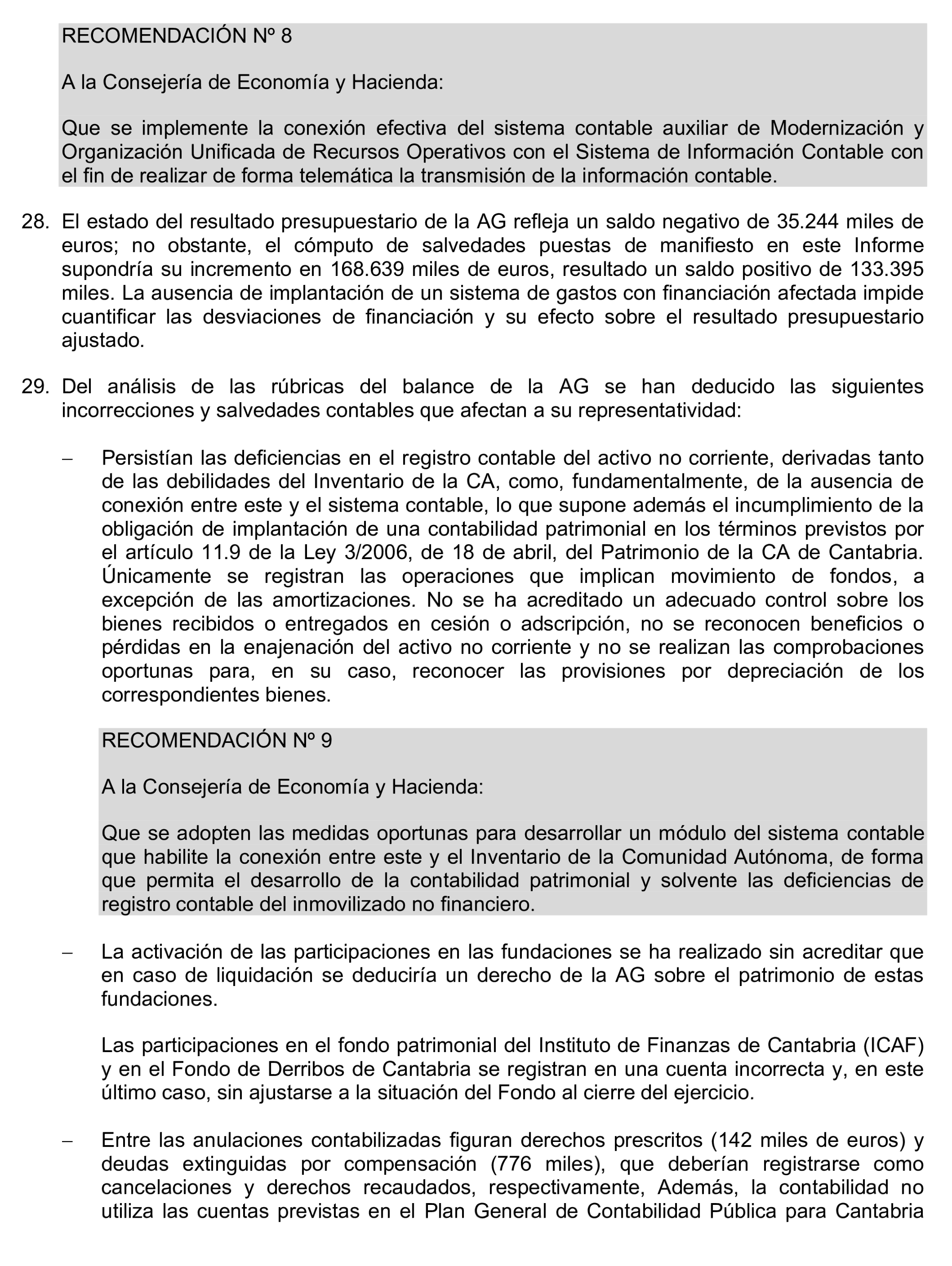 Imagen del artículo Resolución de 24 de septiembre de 2024, aprobada por la Comisión Mixta para las Relaciones con el Tribunal de Cuentas, en relación con el Informe de fiscalización de la Cuenta General de la Comunidad Autónoma de Cantabria, ejercicio 2020.