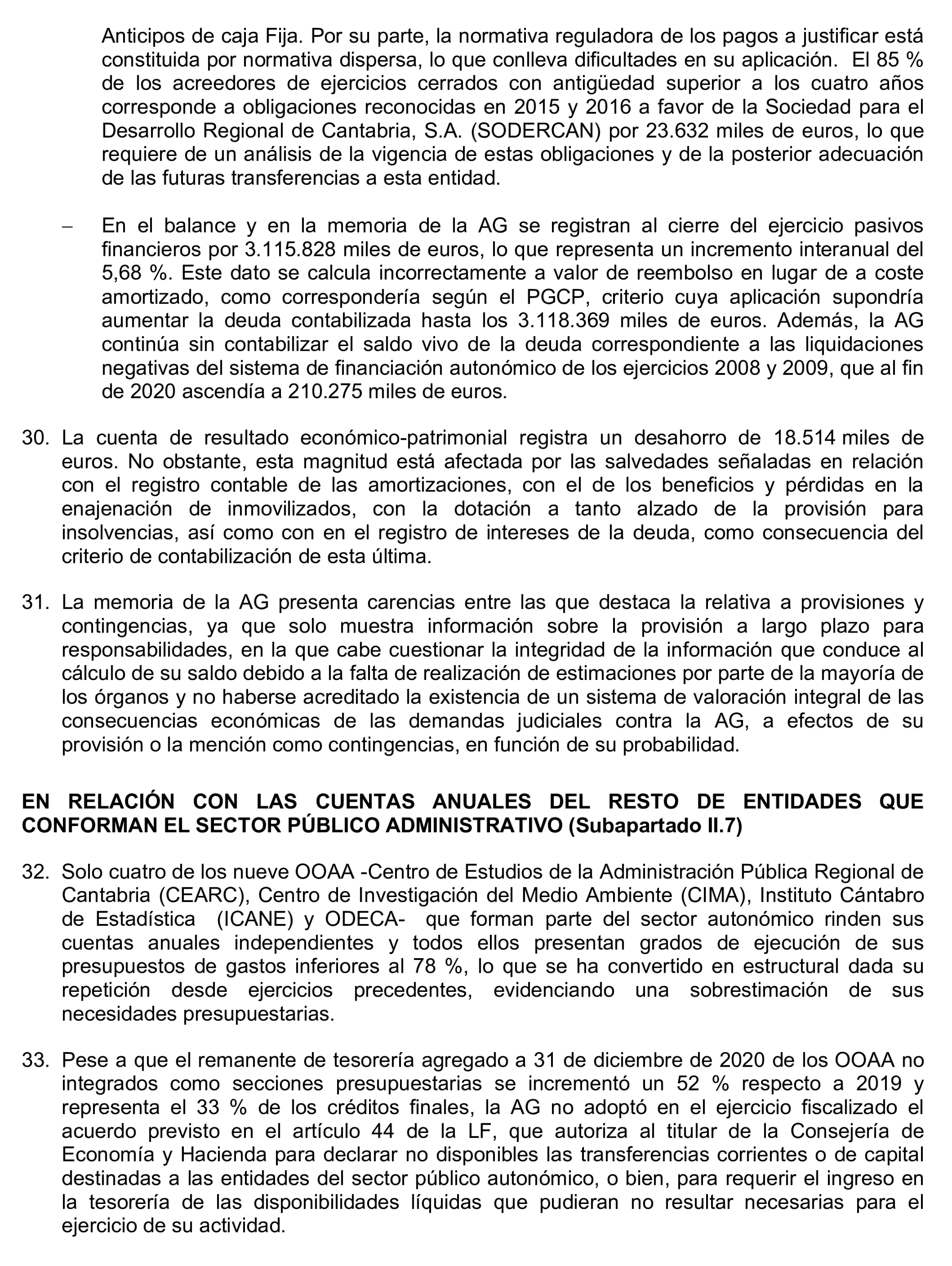 Imagen del artículo Resolución de 24 de septiembre de 2024, aprobada por la Comisión Mixta para las Relaciones con el Tribunal de Cuentas, en relación con el Informe de fiscalización de la Cuenta General de la Comunidad Autónoma de Cantabria, ejercicio 2020.