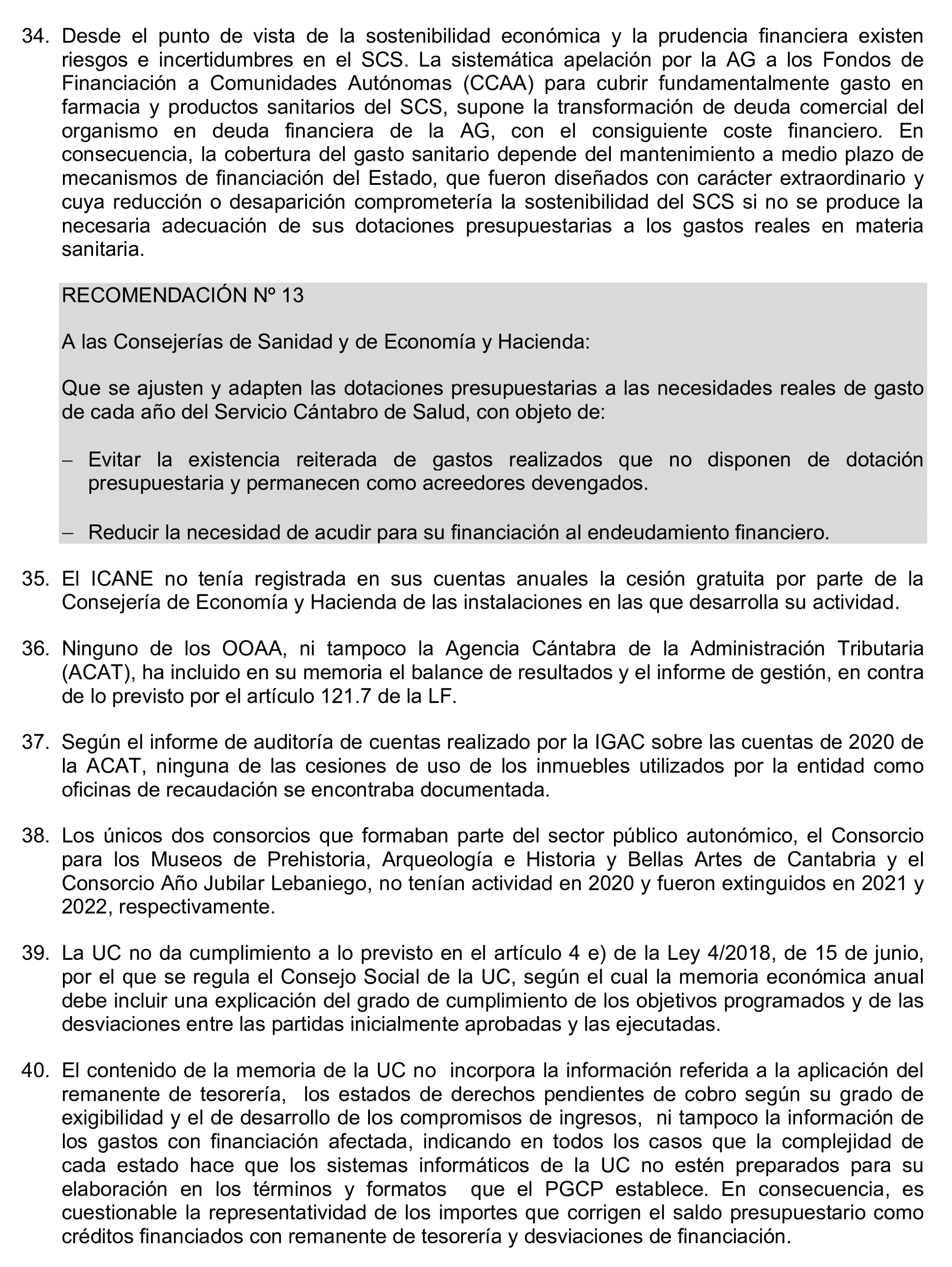 Imagen del artículo Resolución de 24 de septiembre de 2024, aprobada por la Comisión Mixta para las Relaciones con el Tribunal de Cuentas, en relación con el Informe de fiscalización de la Cuenta General de la Comunidad Autónoma de Cantabria, ejercicio 2020.