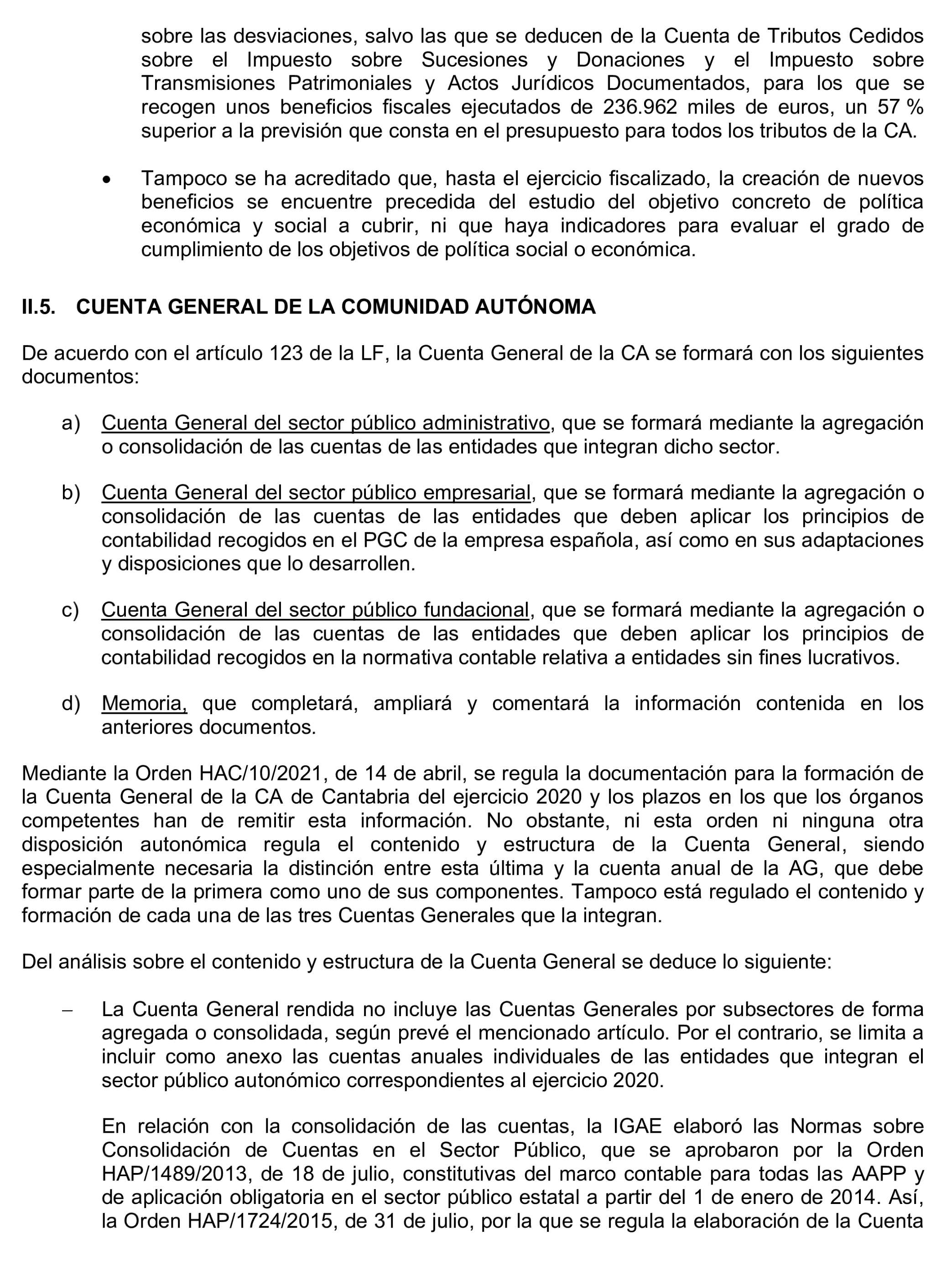 Imagen del artículo Resolución de 24 de septiembre de 2024, aprobada por la Comisión Mixta para las Relaciones con el Tribunal de Cuentas, en relación con el Informe de fiscalización de la Cuenta General de la Comunidad Autónoma de Cantabria, ejercicio 2020.