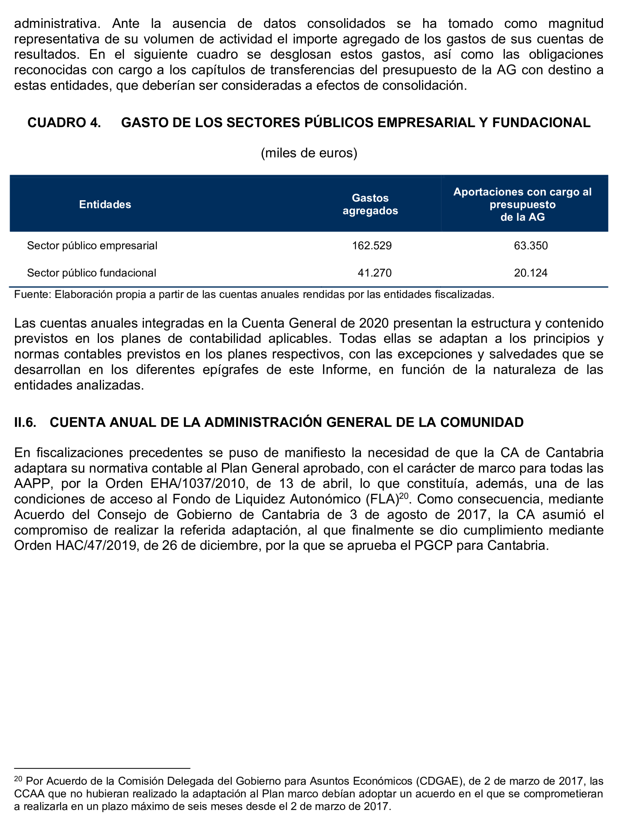 Imagen del artículo Resolución de 24 de septiembre de 2024, aprobada por la Comisión Mixta para las Relaciones con el Tribunal de Cuentas, en relación con el Informe de fiscalización de la Cuenta General de la Comunidad Autónoma de Cantabria, ejercicio 2020.