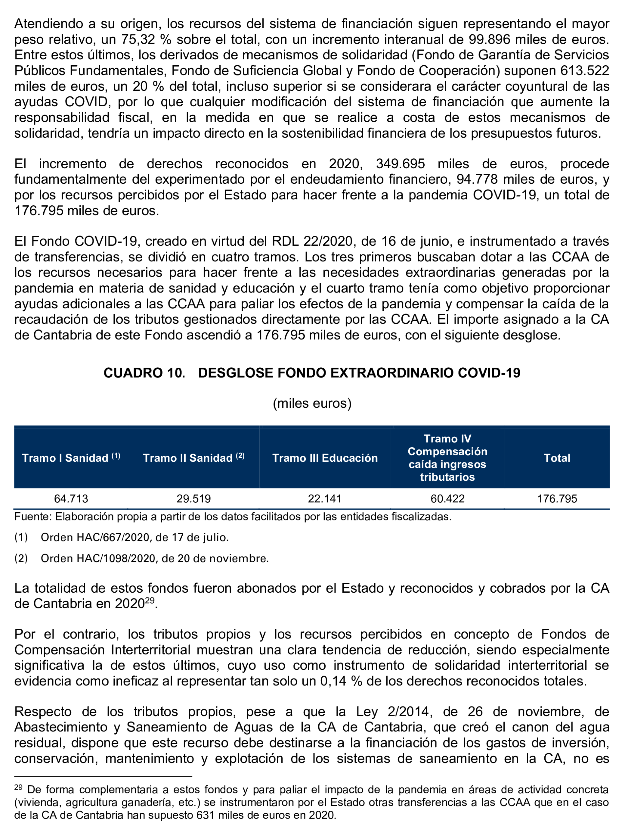 Imagen del artículo Resolución de 24 de septiembre de 2024, aprobada por la Comisión Mixta para las Relaciones con el Tribunal de Cuentas, en relación con el Informe de fiscalización de la Cuenta General de la Comunidad Autónoma de Cantabria, ejercicio 2020.