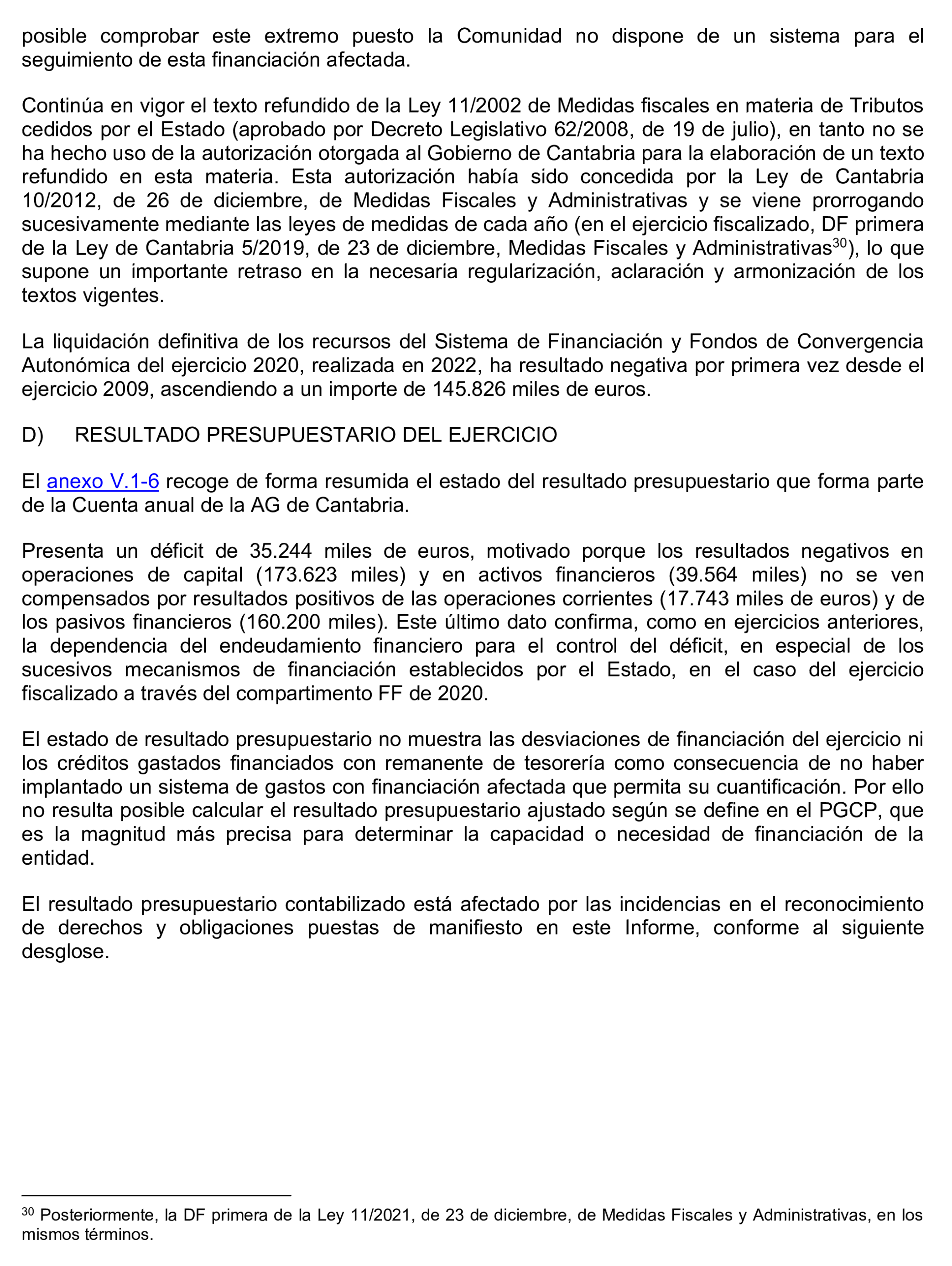 Imagen del artículo Resolución de 24 de septiembre de 2024, aprobada por la Comisión Mixta para las Relaciones con el Tribunal de Cuentas, en relación con el Informe de fiscalización de la Cuenta General de la Comunidad Autónoma de Cantabria, ejercicio 2020.