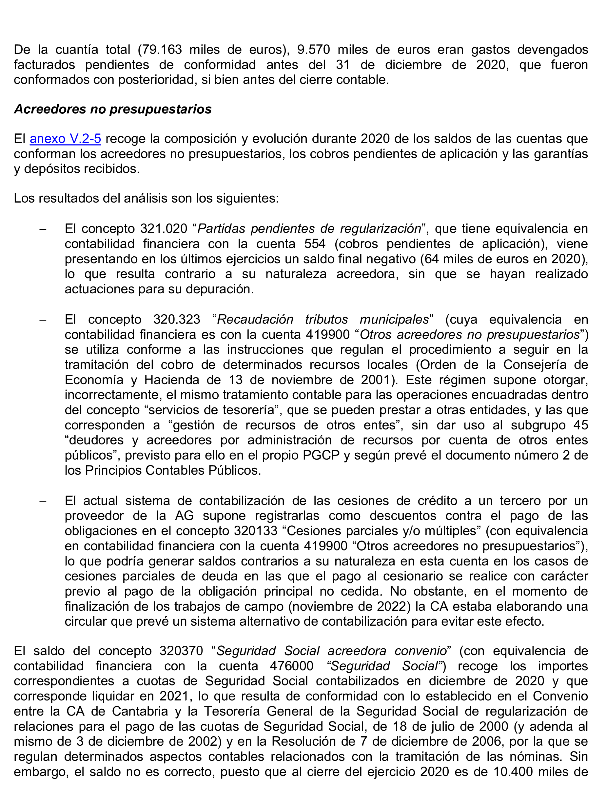 Imagen del artículo Resolución de 24 de septiembre de 2024, aprobada por la Comisión Mixta para las Relaciones con el Tribunal de Cuentas, en relación con el Informe de fiscalización de la Cuenta General de la Comunidad Autónoma de Cantabria, ejercicio 2020.