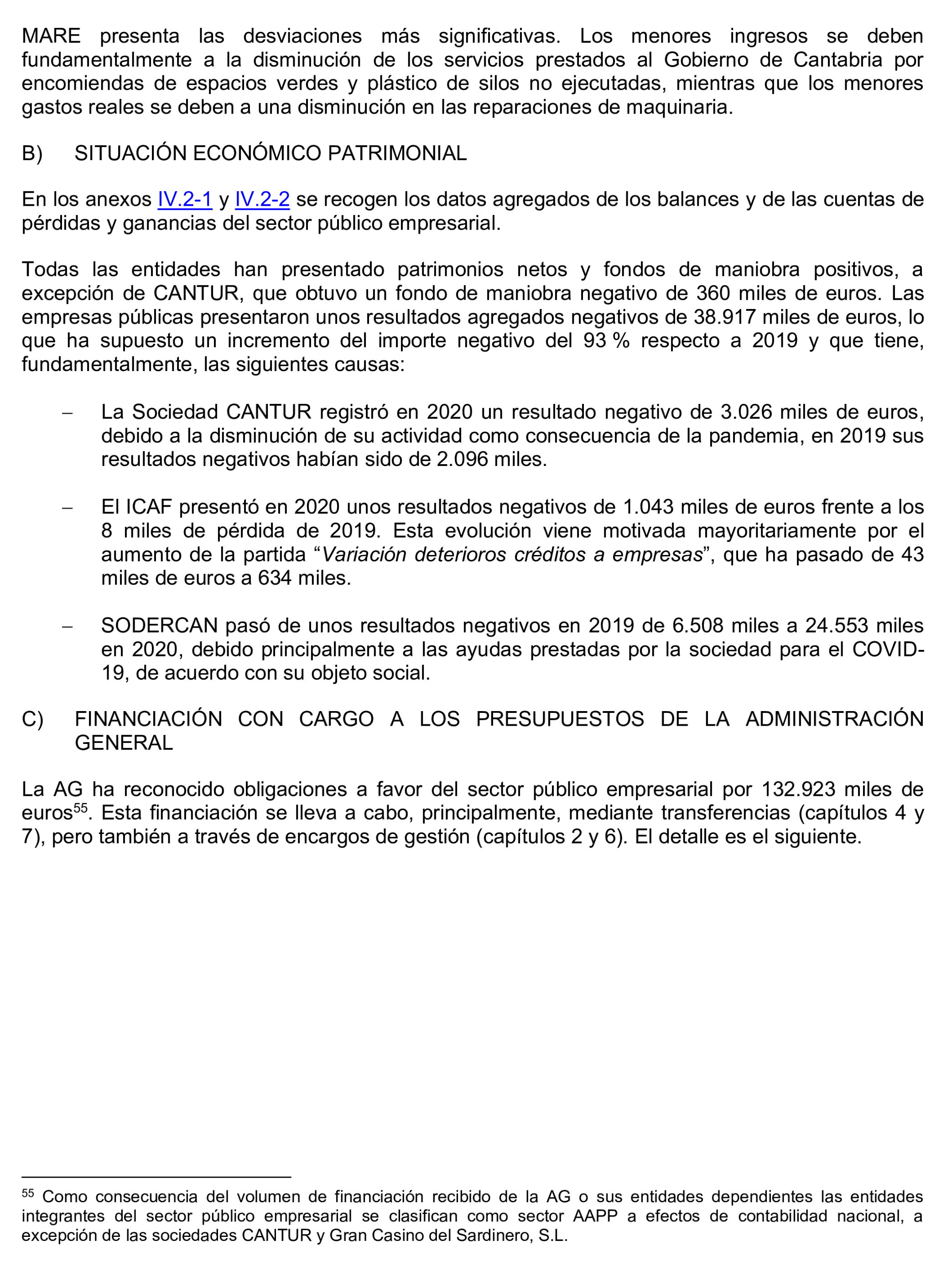 Imagen del artículo Resolución de 24 de septiembre de 2024, aprobada por la Comisión Mixta para las Relaciones con el Tribunal de Cuentas, en relación con el Informe de fiscalización de la Cuenta General de la Comunidad Autónoma de Cantabria, ejercicio 2020.