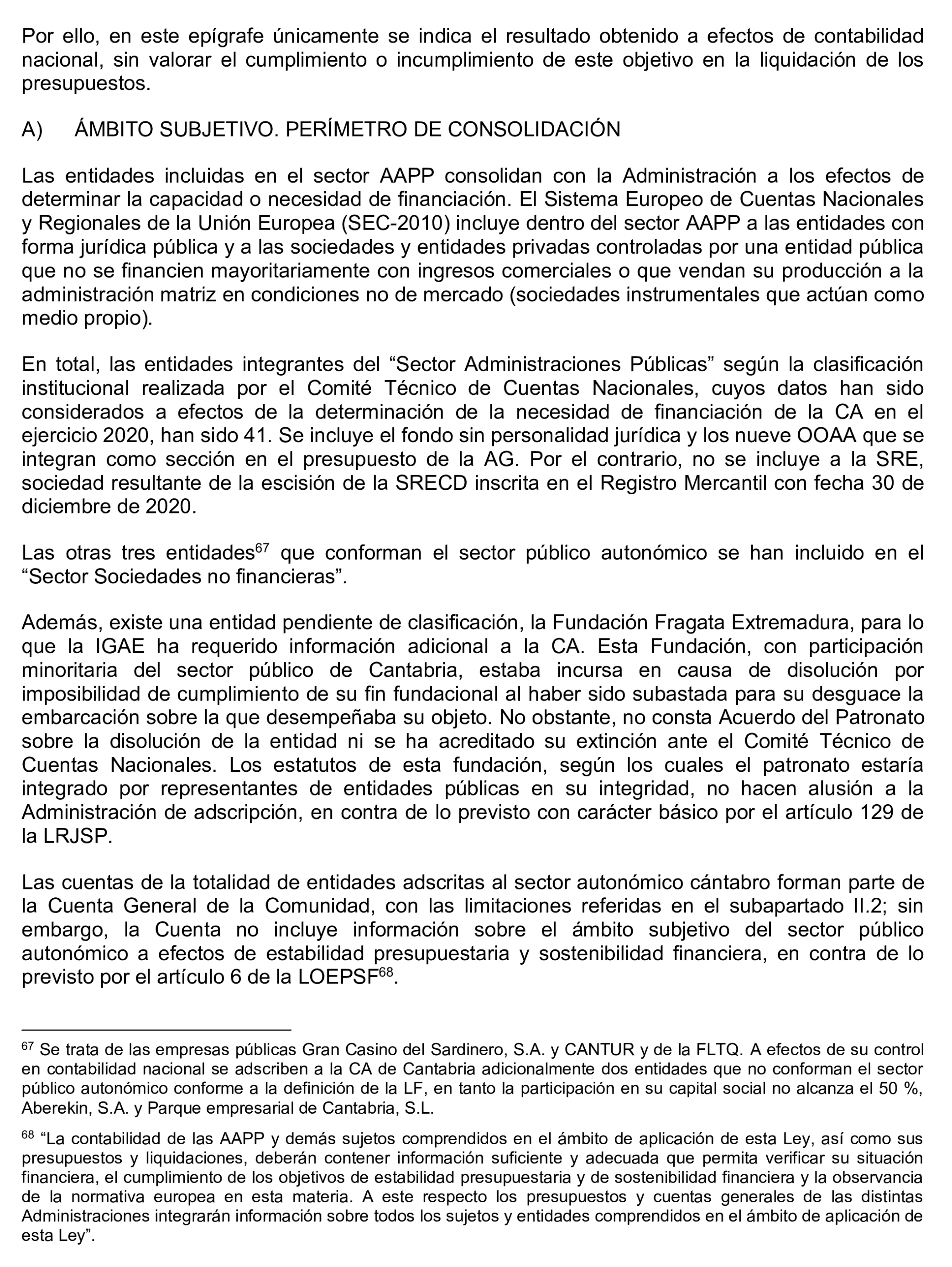 Imagen del artículo Resolución de 24 de septiembre de 2024, aprobada por la Comisión Mixta para las Relaciones con el Tribunal de Cuentas, en relación con el Informe de fiscalización de la Cuenta General de la Comunidad Autónoma de Cantabria, ejercicio 2020.