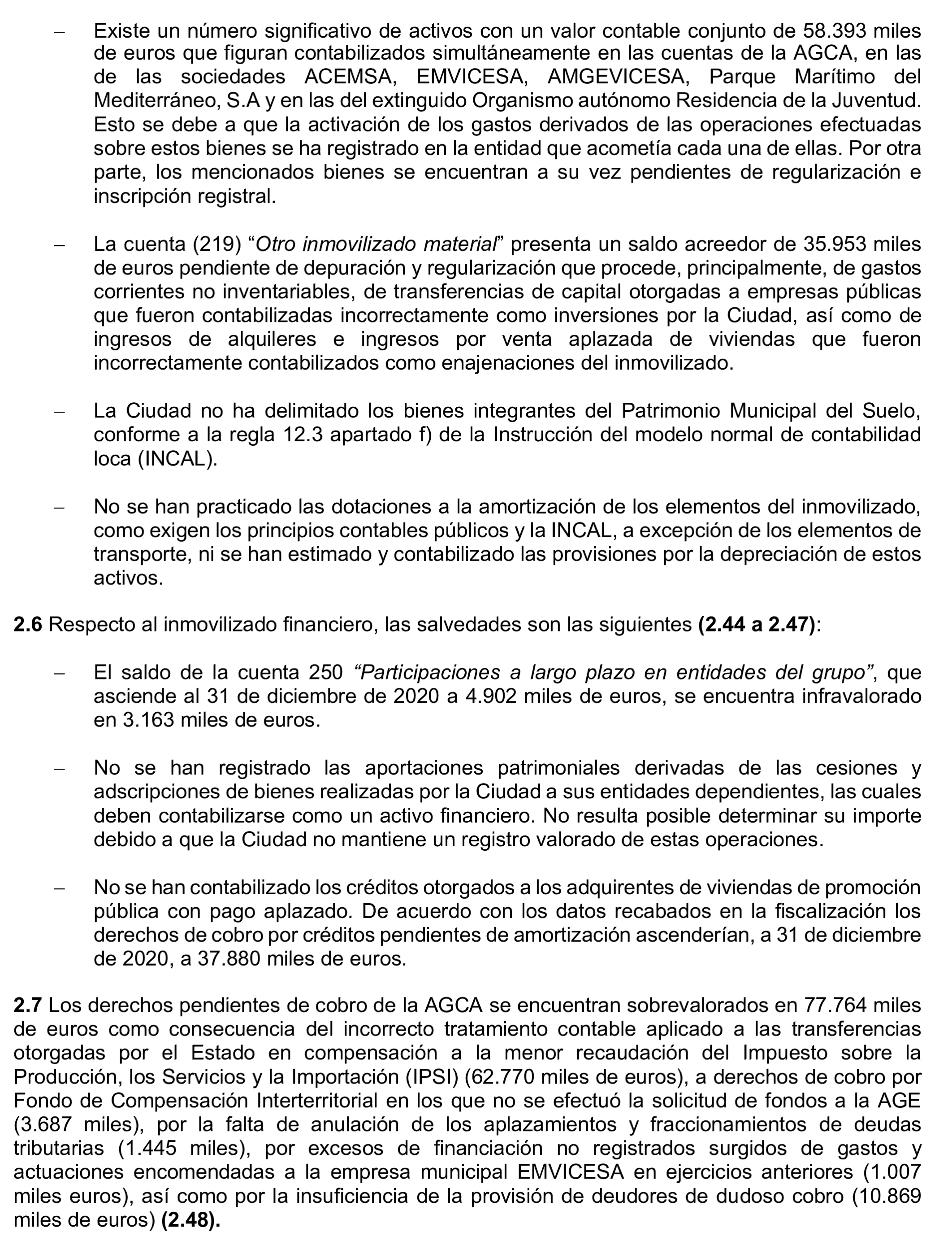 Imagen del artículo Resolución de 24 de septiembre de 2024, aprobada por la Comisión Mixta para las Relaciones con el Tribunal de Cuentas, en relación con el Informe de fiscalización de la Cuenta General de la Ciudad Autónoma de Ceuta, ejercicio 2020.