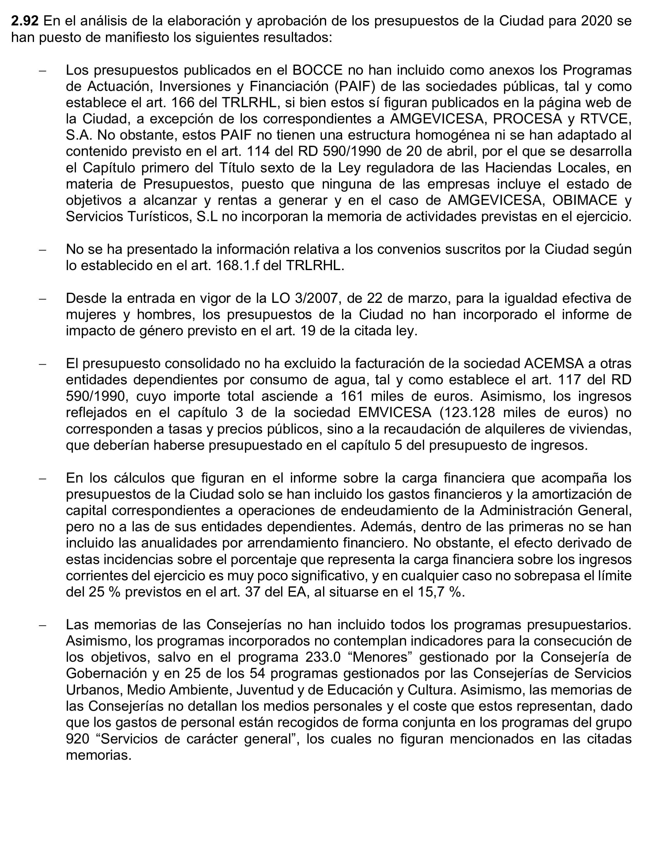 Imagen del artículo Resolución de 24 de septiembre de 2024, aprobada por la Comisión Mixta para las Relaciones con el Tribunal de Cuentas, en relación con el Informe de fiscalización de la Cuenta General de la Ciudad Autónoma de Ceuta, ejercicio 2020.