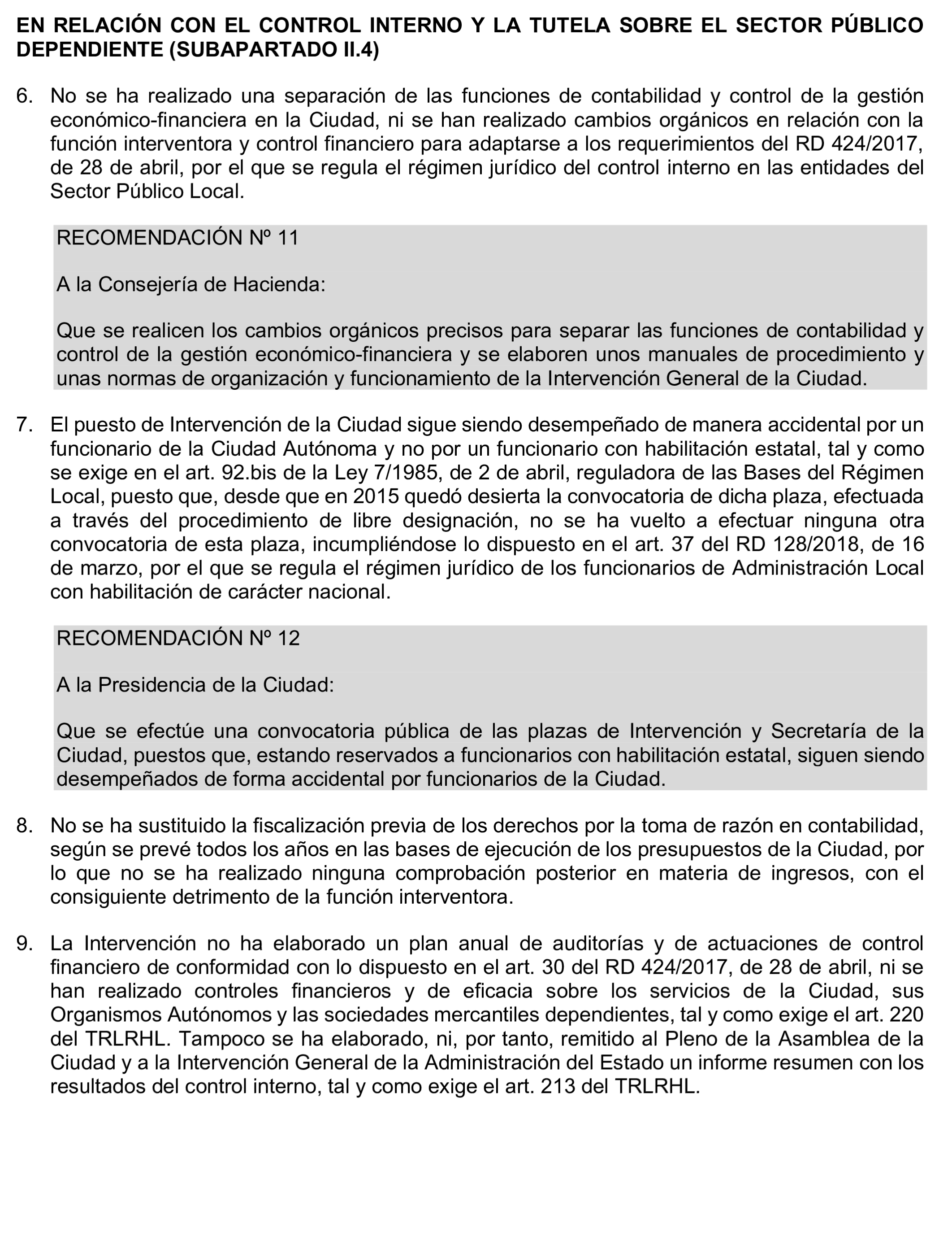 Imagen del artículo Resolución de 24 de septiembre de 2024, aprobada por la Comisión Mixta para las Relaciones con el Tribunal de Cuentas, en relación con el Informe de fiscalización de la Cuenta General de la Ciudad Autónoma de Ceuta, ejercicio 2020.