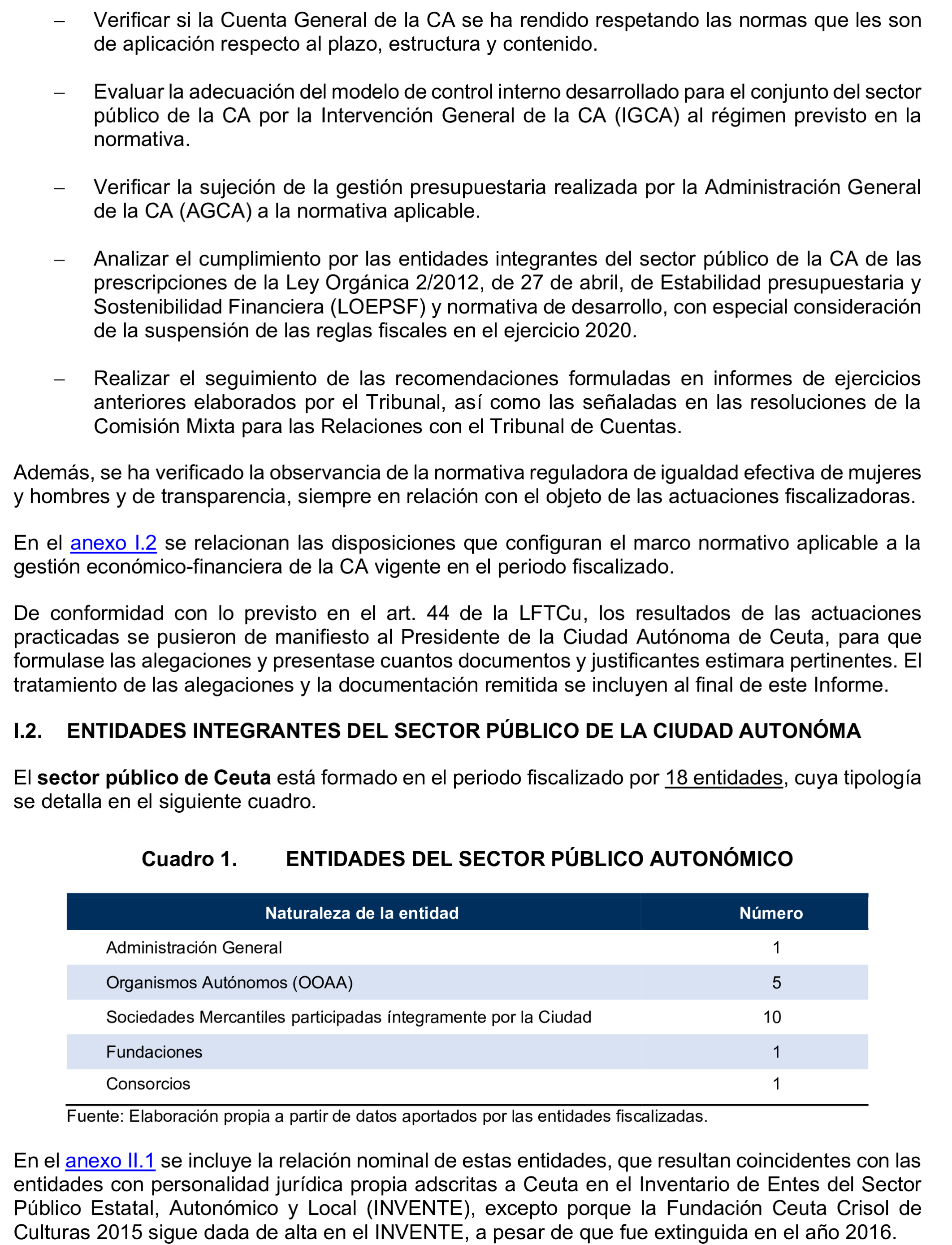 Imagen del artículo Resolución de 24 de septiembre de 2024, aprobada por la Comisión Mixta para las Relaciones con el Tribunal de Cuentas, en relación con el Informe de fiscalización de la Cuenta General de la Ciudad Autónoma de Ceuta, ejercicio 2020.