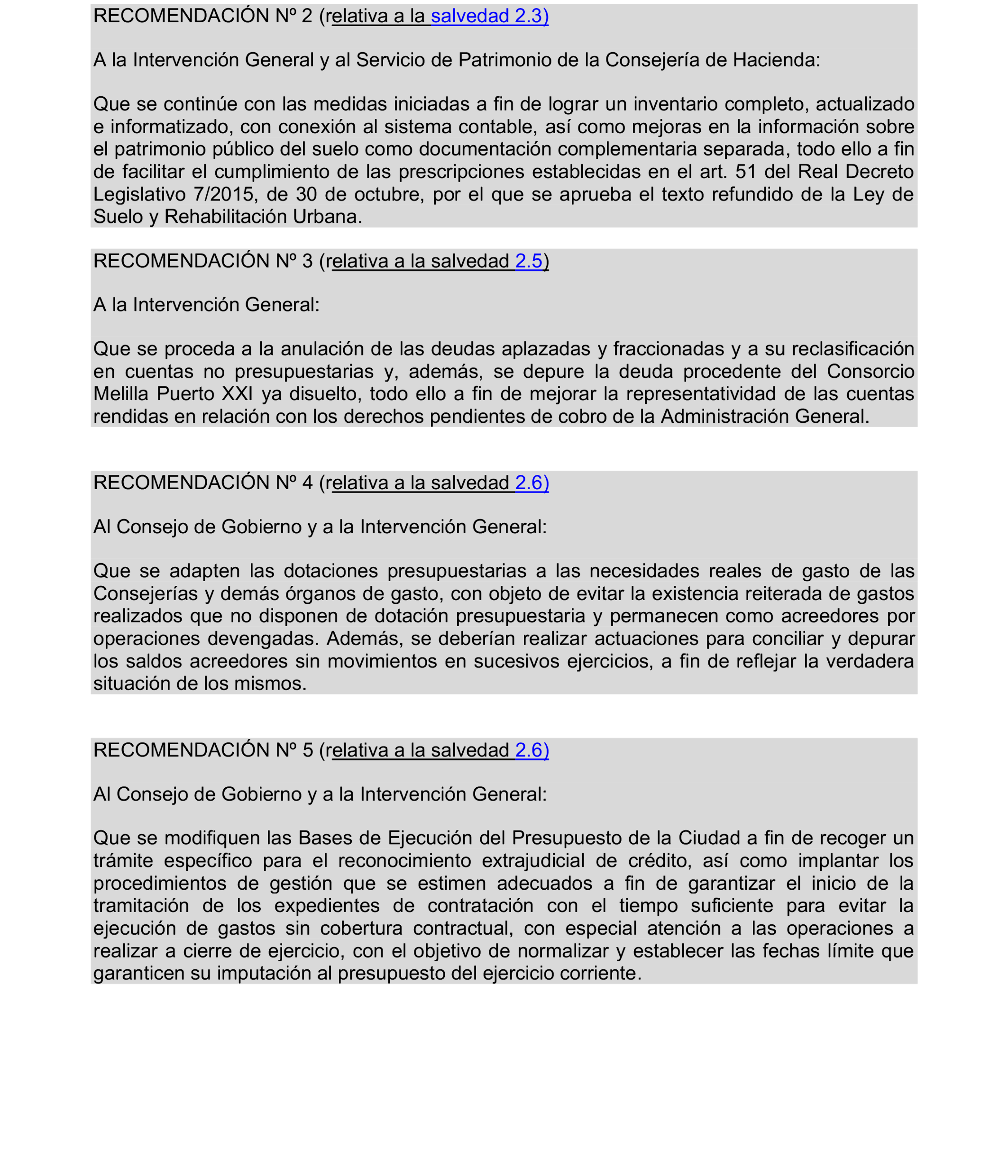 Imagen del artículo Resolución de 24 de septiembre de 2024, aprobada por la Comisión Mixta para las Relaciones con el Tribunal de Cuentas, en relación con el Informe de fiscalización de la Cuenta General de la Ciudad Autónoma de Melilla, ejercicio 2020.