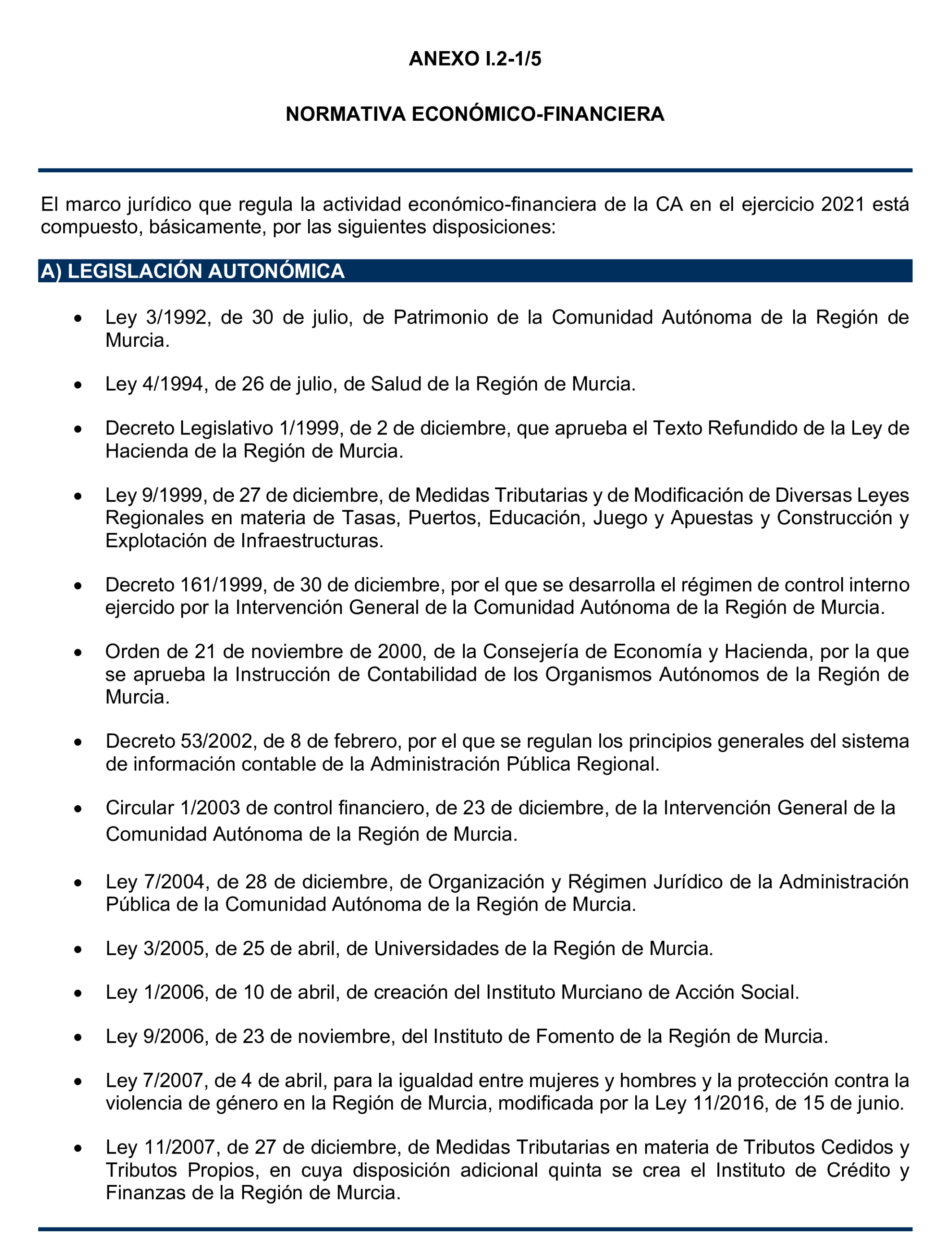 Imagen del artículo Resolución de 24 de septiembre de 2024, aprobada por la Comisión Mixta para las Relaciones con el Tribunal de Cuentas, en relación con el Informe de fiscalización de la Cuenta General y del resto de cuentas anuales del sector público de la Comunidad Autónoma de la Región de Murcia, ejercicio 2021.