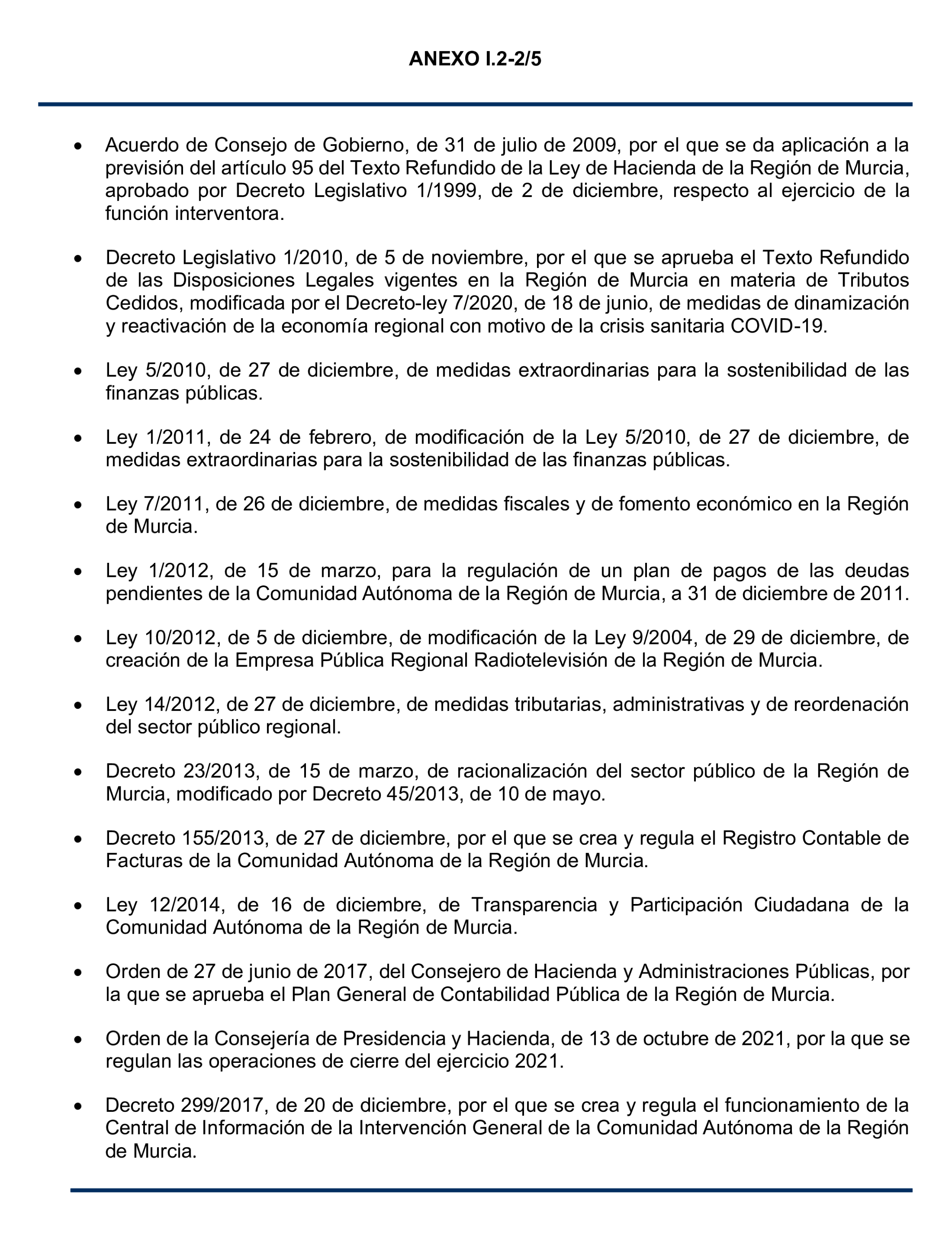 Imagen del artículo Resolución de 24 de septiembre de 2024, aprobada por la Comisión Mixta para las Relaciones con el Tribunal de Cuentas, en relación con el Informe de fiscalización de la Cuenta General y del resto de cuentas anuales del sector público de la Comunidad Autónoma de la Región de Murcia, ejercicio 2021.