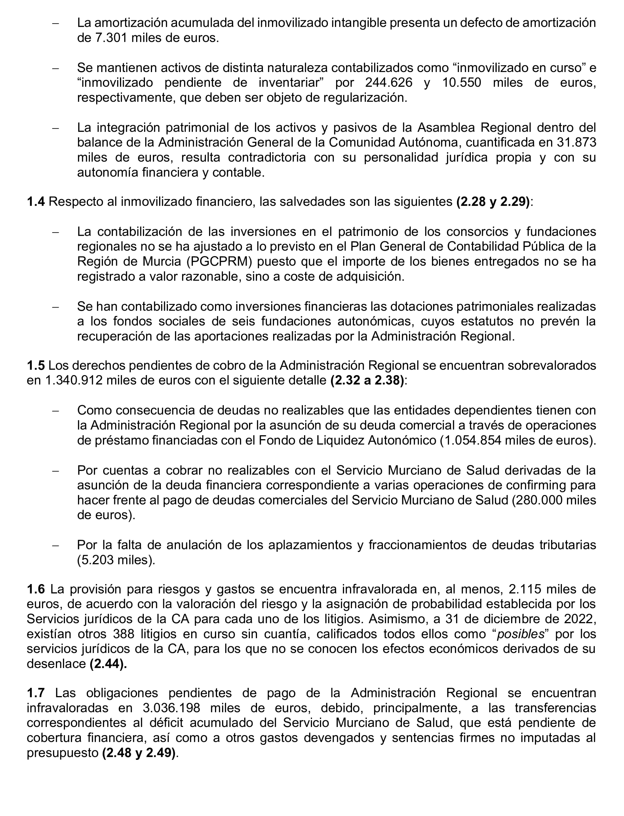 Imagen del artículo Resolución de 24 de septiembre de 2024, aprobada por la Comisión Mixta para las Relaciones con el Tribunal de Cuentas, en relación con el Informe de fiscalización de la Cuenta General y del resto de cuentas anuales del sector público de la Comunidad Autónoma de la Región de Murcia, ejercicio 2021.