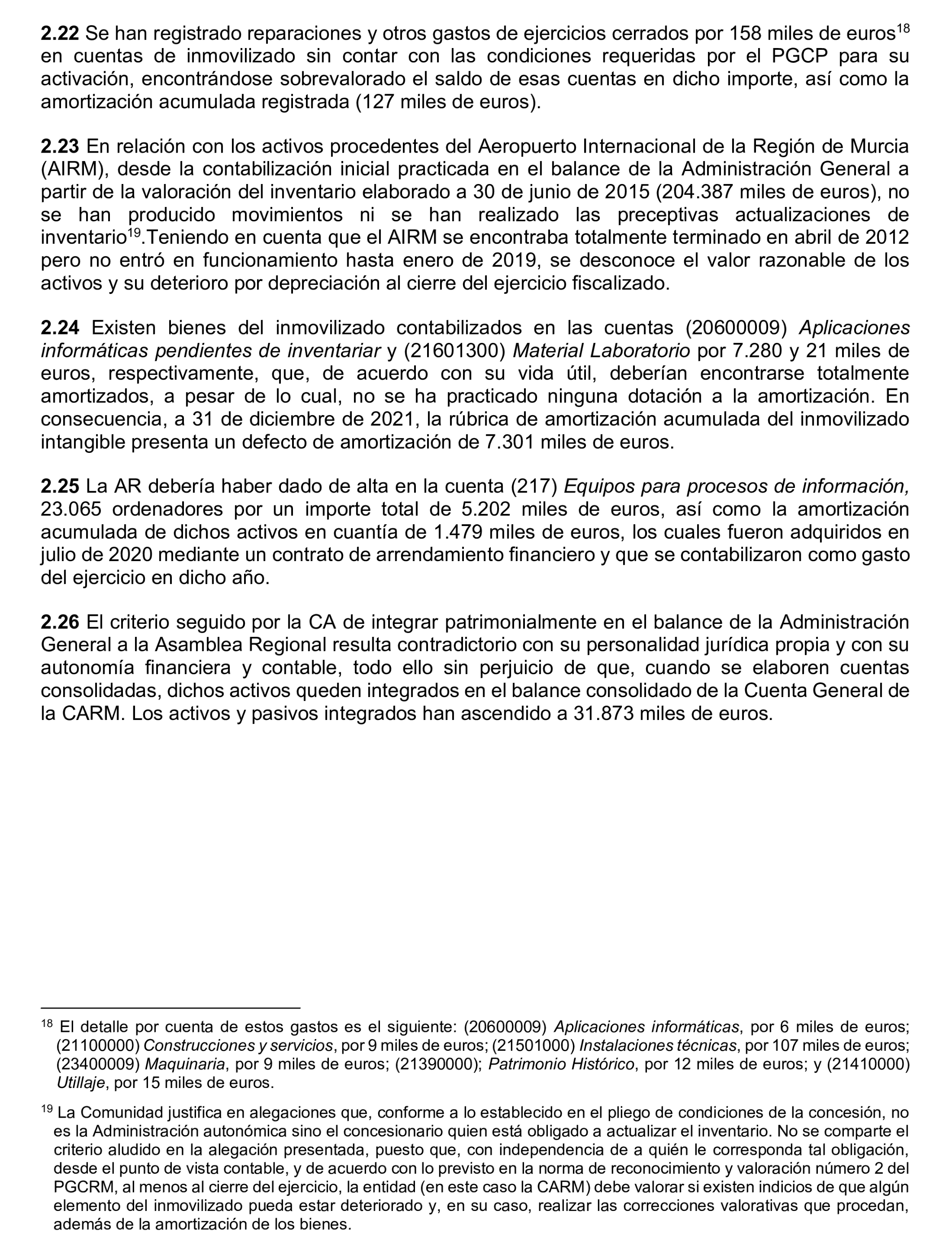 Imagen del artículo Resolución de 24 de septiembre de 2024, aprobada por la Comisión Mixta para las Relaciones con el Tribunal de Cuentas, en relación con el Informe de fiscalización de la Cuenta General y del resto de cuentas anuales del sector público de la Comunidad Autónoma de la Región de Murcia, ejercicio 2021.