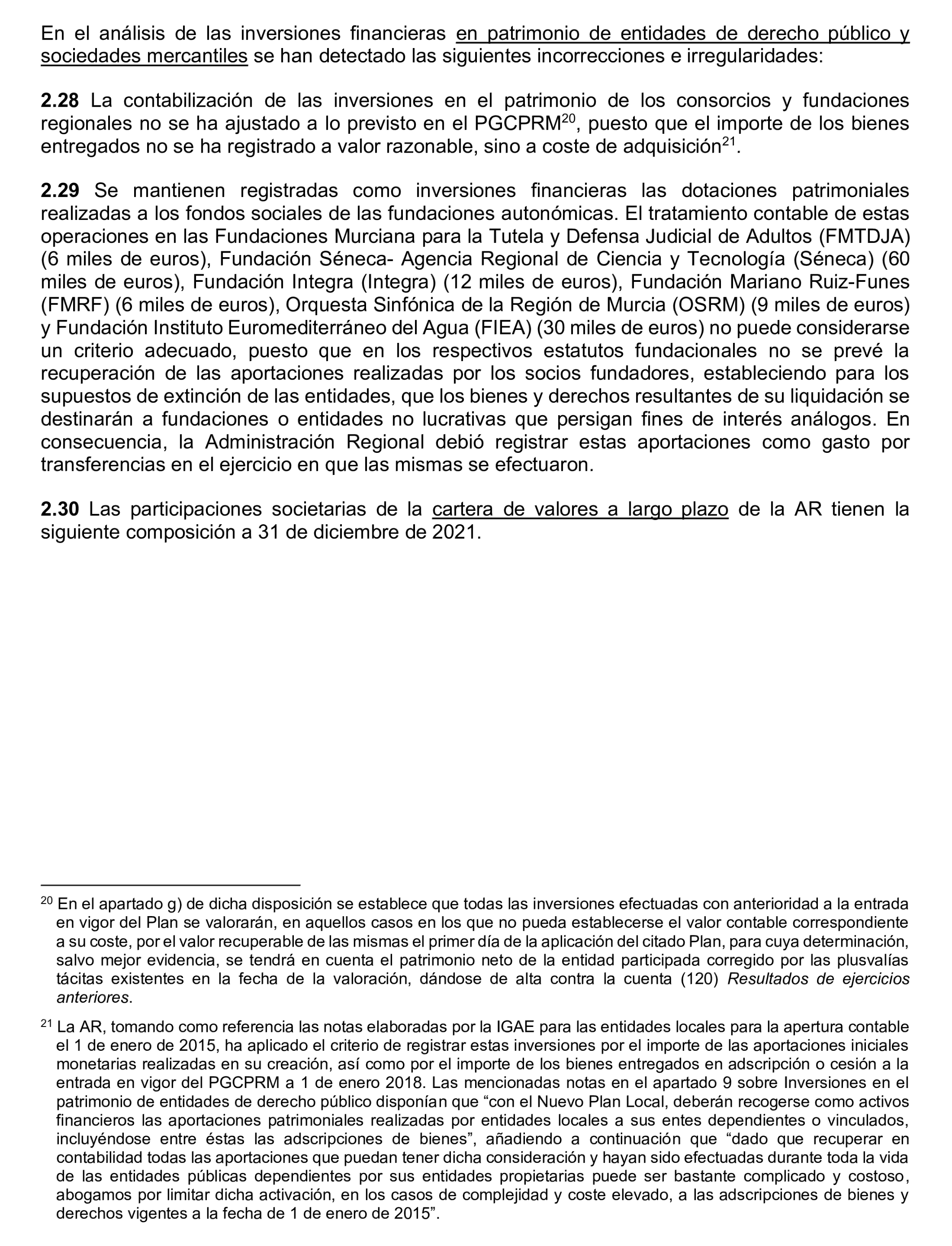 Imagen del artículo Resolución de 24 de septiembre de 2024, aprobada por la Comisión Mixta para las Relaciones con el Tribunal de Cuentas, en relación con el Informe de fiscalización de la Cuenta General y del resto de cuentas anuales del sector público de la Comunidad Autónoma de la Región de Murcia, ejercicio 2021.