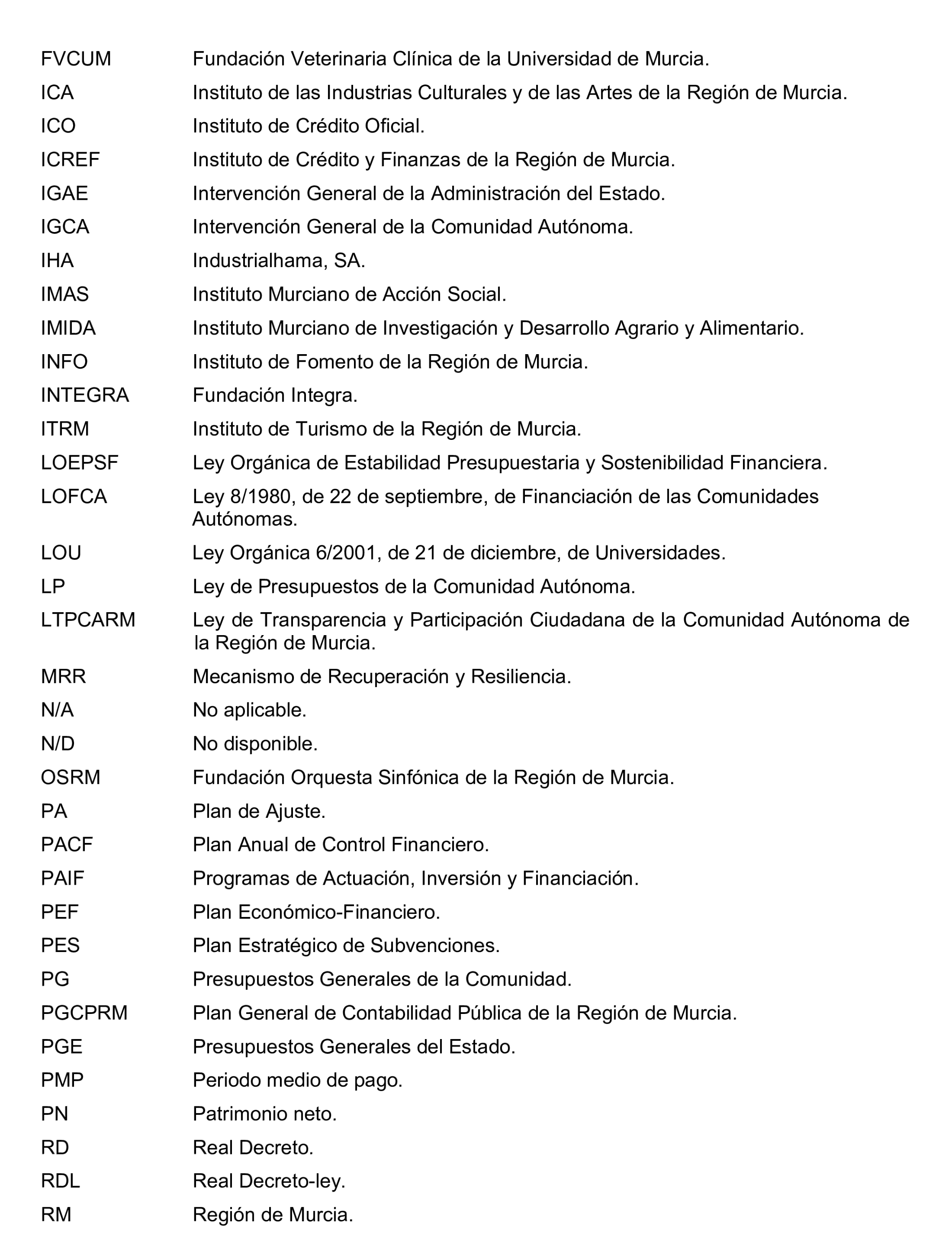 Imagen del artículo Resolución de 24 de septiembre de 2024, aprobada por la Comisión Mixta para las Relaciones con el Tribunal de Cuentas, en relación con el Informe de fiscalización de la Cuenta General y del resto de cuentas anuales del sector público de la Comunidad Autónoma de la Región de Murcia, ejercicio 2021.