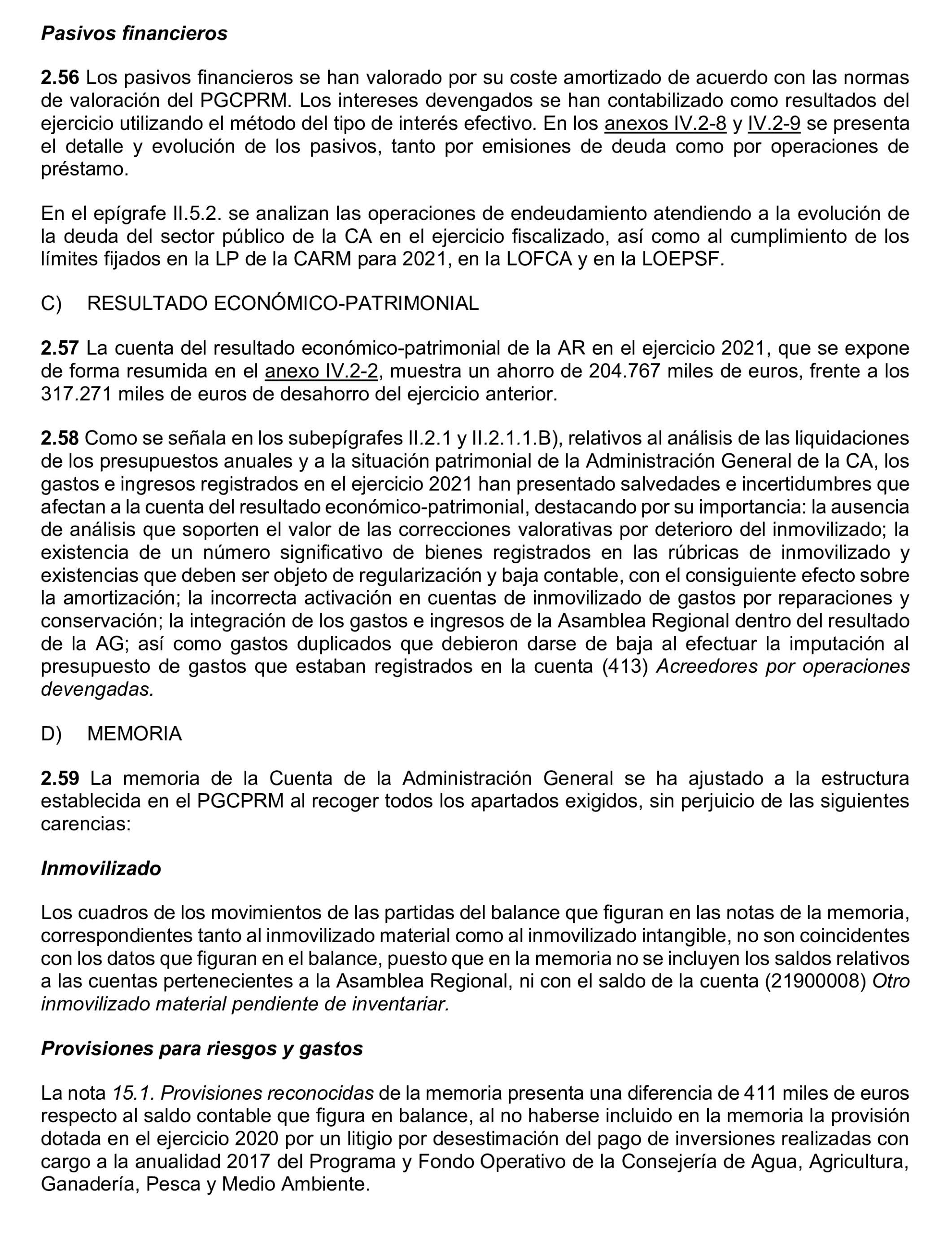 Imagen del artículo Resolución de 24 de septiembre de 2024, aprobada por la Comisión Mixta para las Relaciones con el Tribunal de Cuentas, en relación con el Informe de fiscalización de la Cuenta General y del resto de cuentas anuales del sector público de la Comunidad Autónoma de la Región de Murcia, ejercicio 2021.