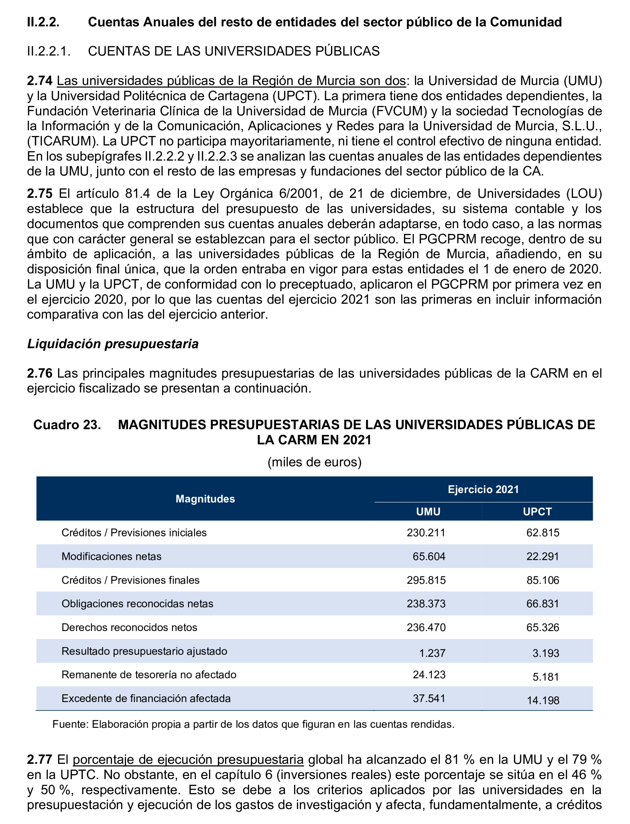 Imagen del artículo Resolución de 24 de septiembre de 2024, aprobada por la Comisión Mixta para las Relaciones con el Tribunal de Cuentas, en relación con el Informe de fiscalización de la Cuenta General y del resto de cuentas anuales del sector público de la Comunidad Autónoma de la Región de Murcia, ejercicio 2021.