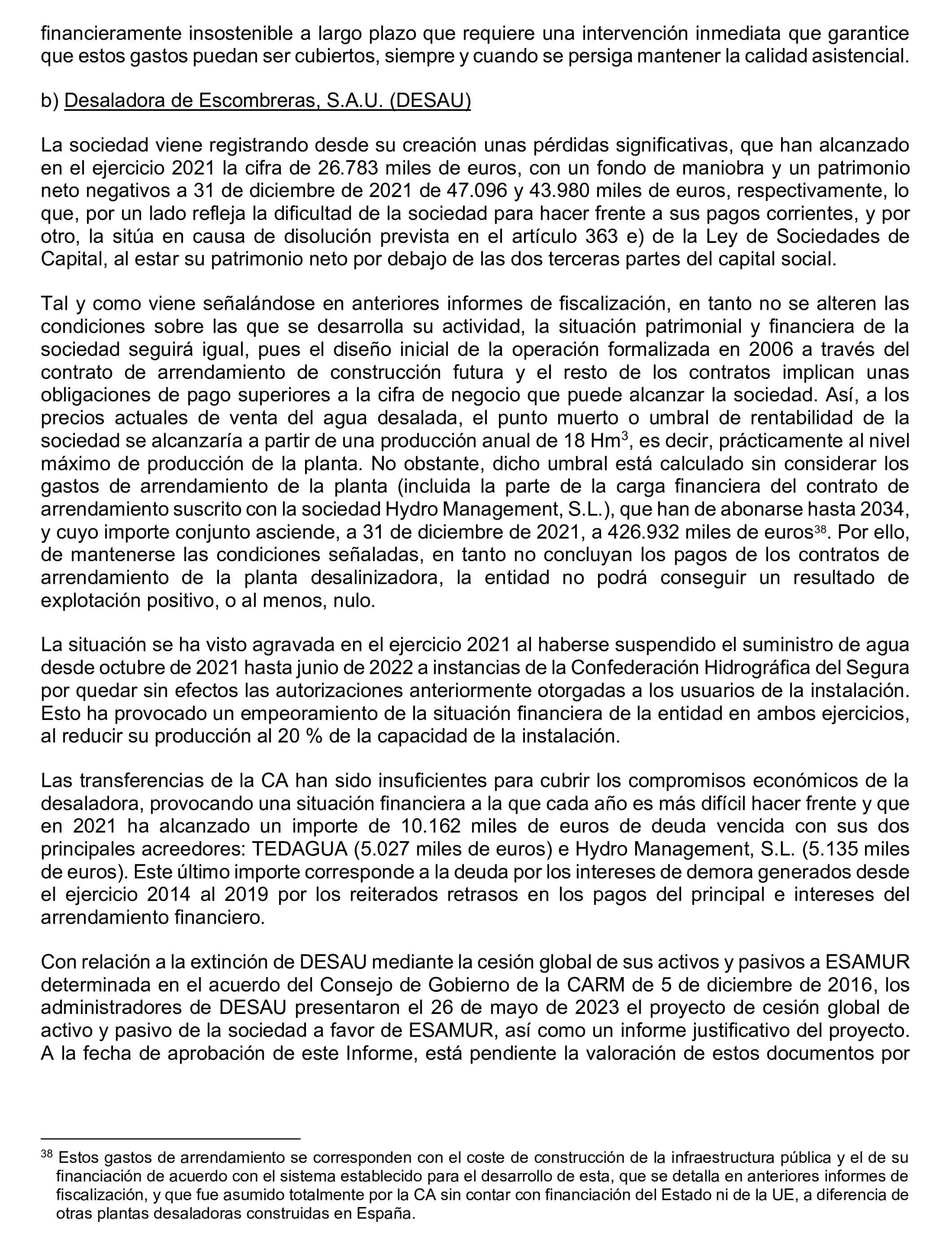 Imagen del artículo Resolución de 24 de septiembre de 2024, aprobada por la Comisión Mixta para las Relaciones con el Tribunal de Cuentas, en relación con el Informe de fiscalización de la Cuenta General y del resto de cuentas anuales del sector público de la Comunidad Autónoma de la Región de Murcia, ejercicio 2021.