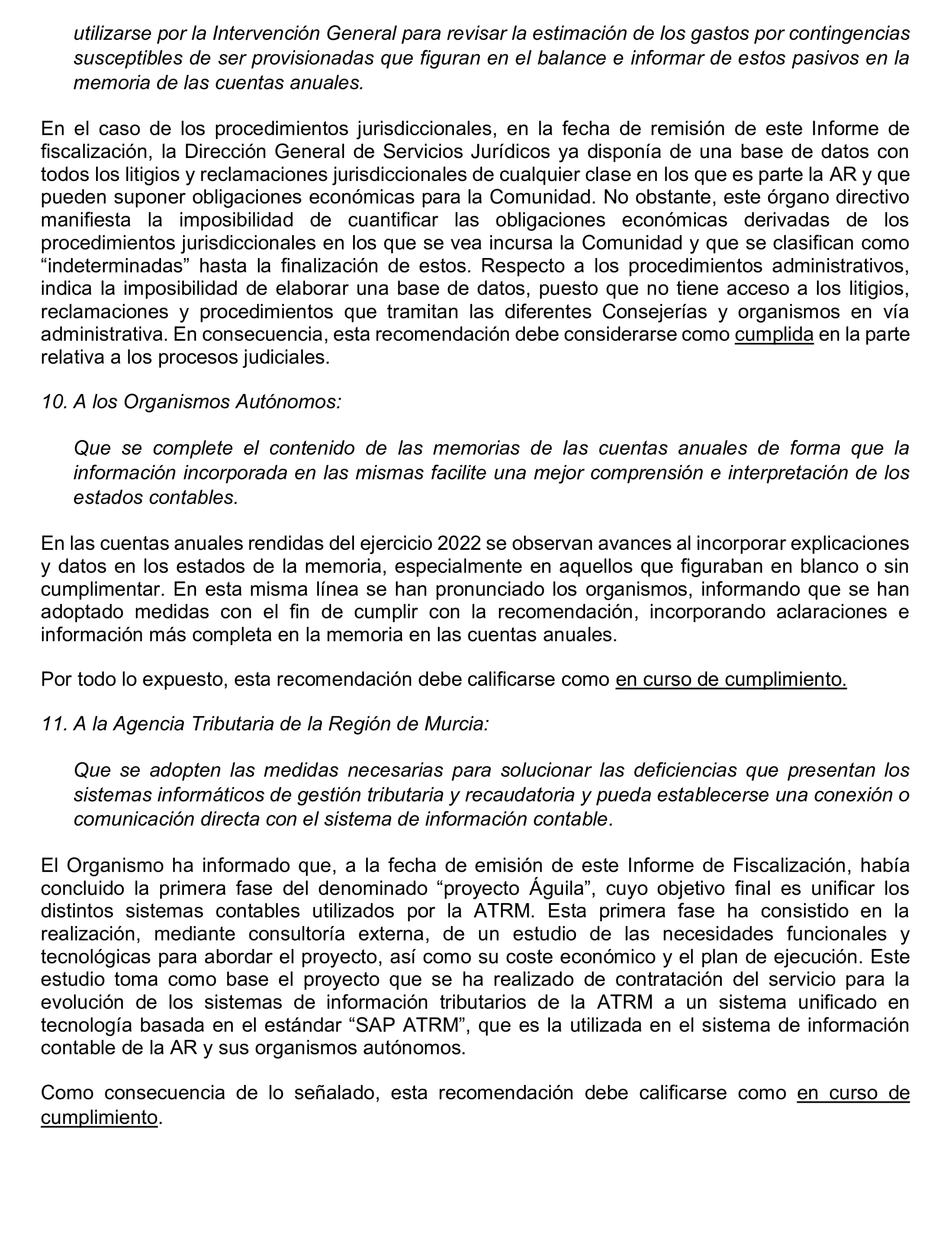 Imagen del artículo Resolución de 24 de septiembre de 2024, aprobada por la Comisión Mixta para las Relaciones con el Tribunal de Cuentas, en relación con el Informe de fiscalización de la Cuenta General y del resto de cuentas anuales del sector público de la Comunidad Autónoma de la Región de Murcia, ejercicio 2021.