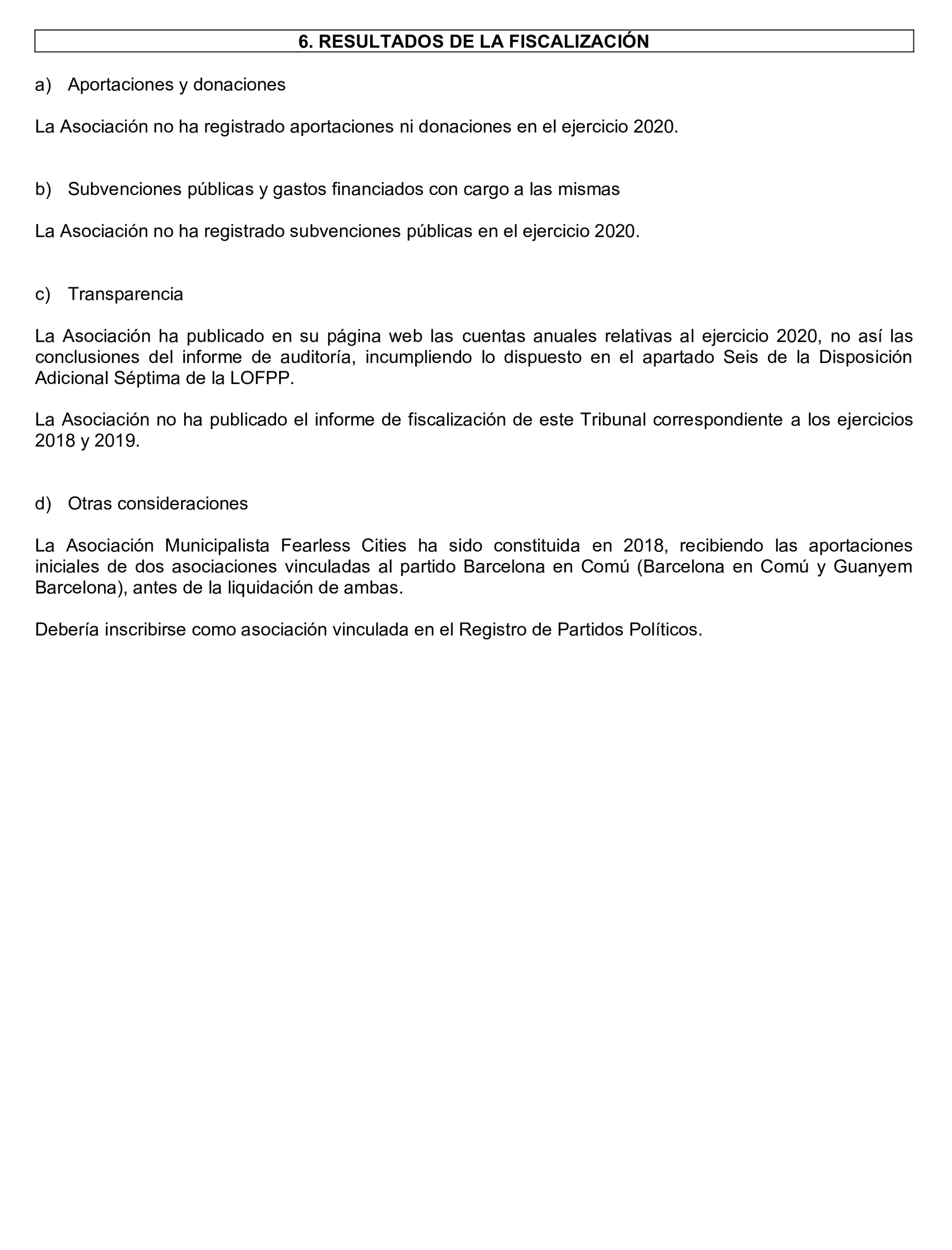 Imagen del artículo Resolución de 24 de septiembre de 2024, aprobada por la Comisión Mixta para las Relaciones con el Tribunal de Cuentas, en relación con el Informe de fiscalización de las aportaciones percibidas por las fundaciones y demás entidades vinculadas o dependientes de los partidos políticos y de los gastos de programas y actividades de estas financiados con cargo a subvenciones públicas, ejercicio 2020.
